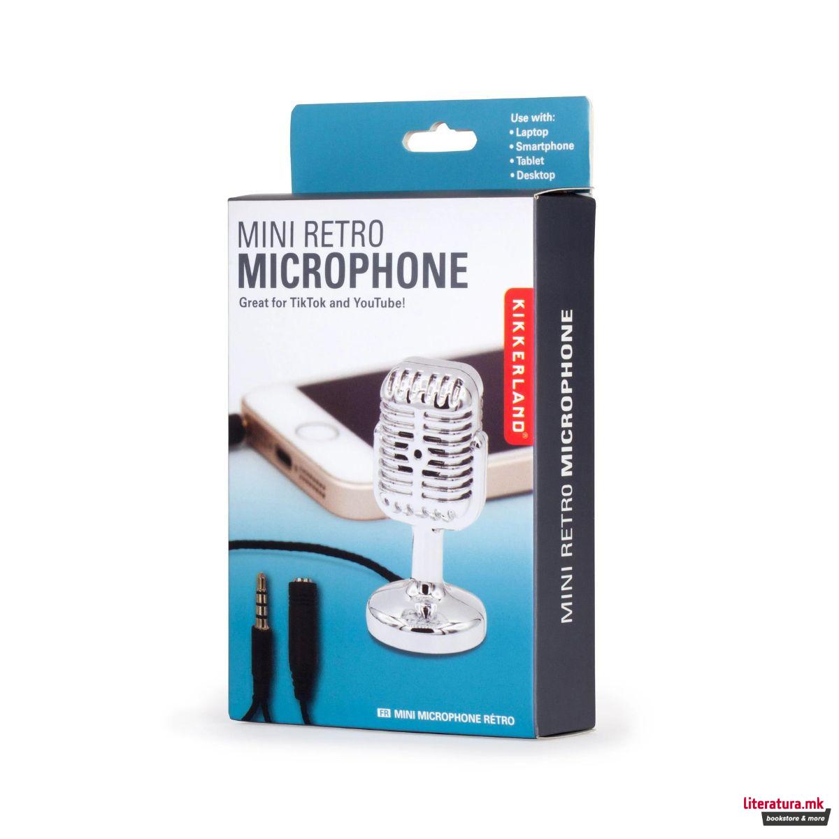 Мини ретро микрофон 