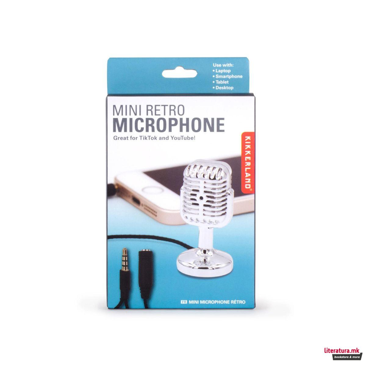 Мини ретро микрофон 