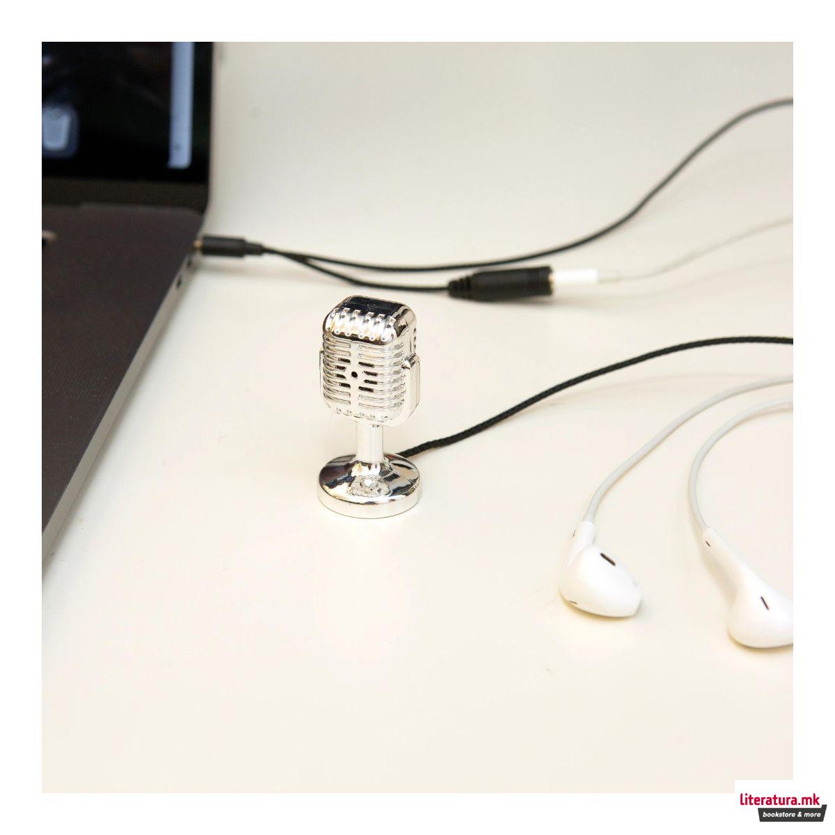 Мини ретро микрофон 