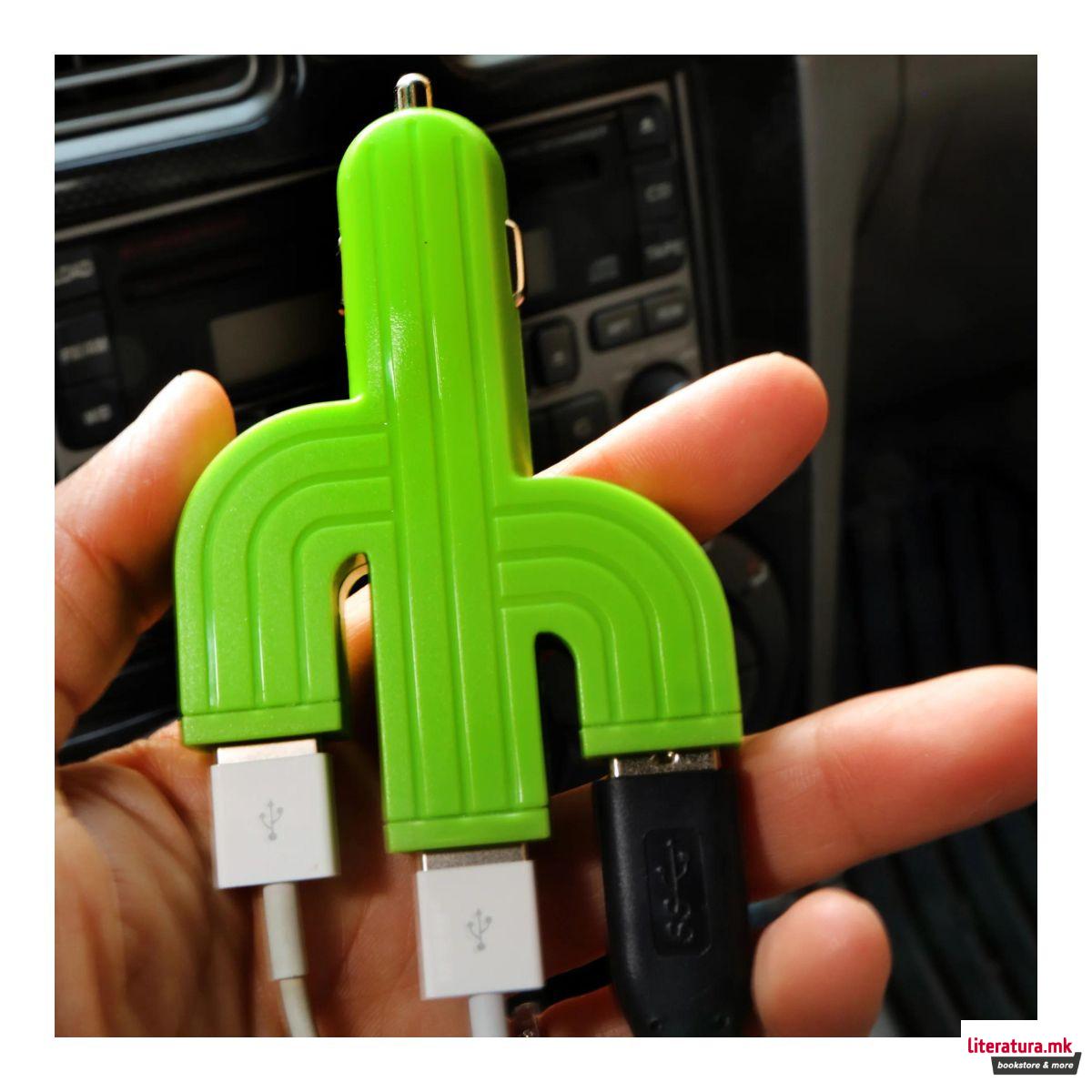 Адаптер за полнење за во автомобил, Cactus 