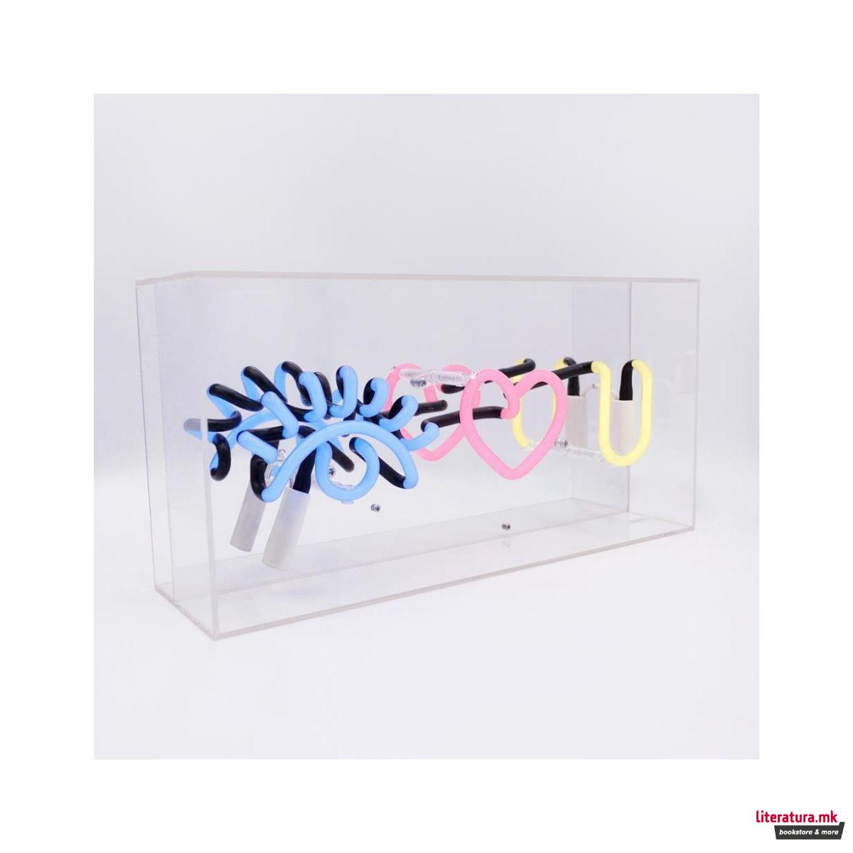 Неонски знак во кутија, Eye Love You 