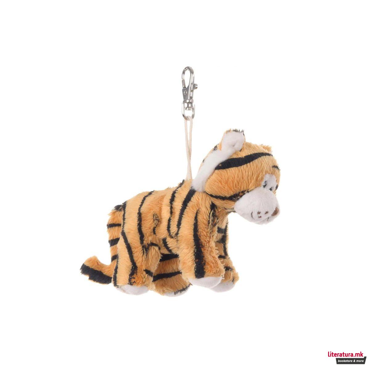 Плишан приврзок за клучеви, Tiger, 0223SKR11-0311 Tiger Keyring 