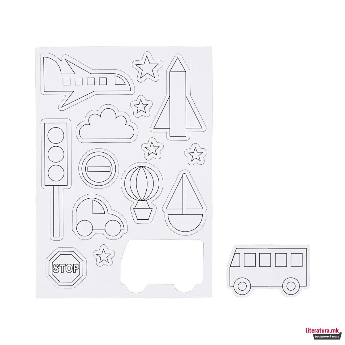 Сет DIY магнети, Transportation