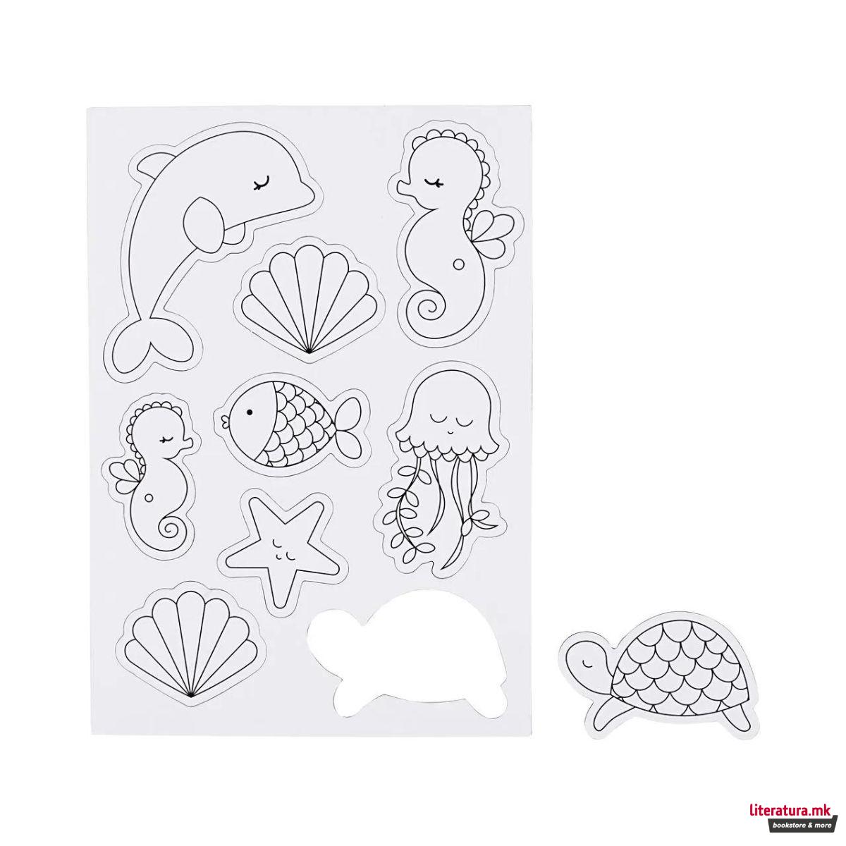 Сет DIY магнети, Sea Creatures 