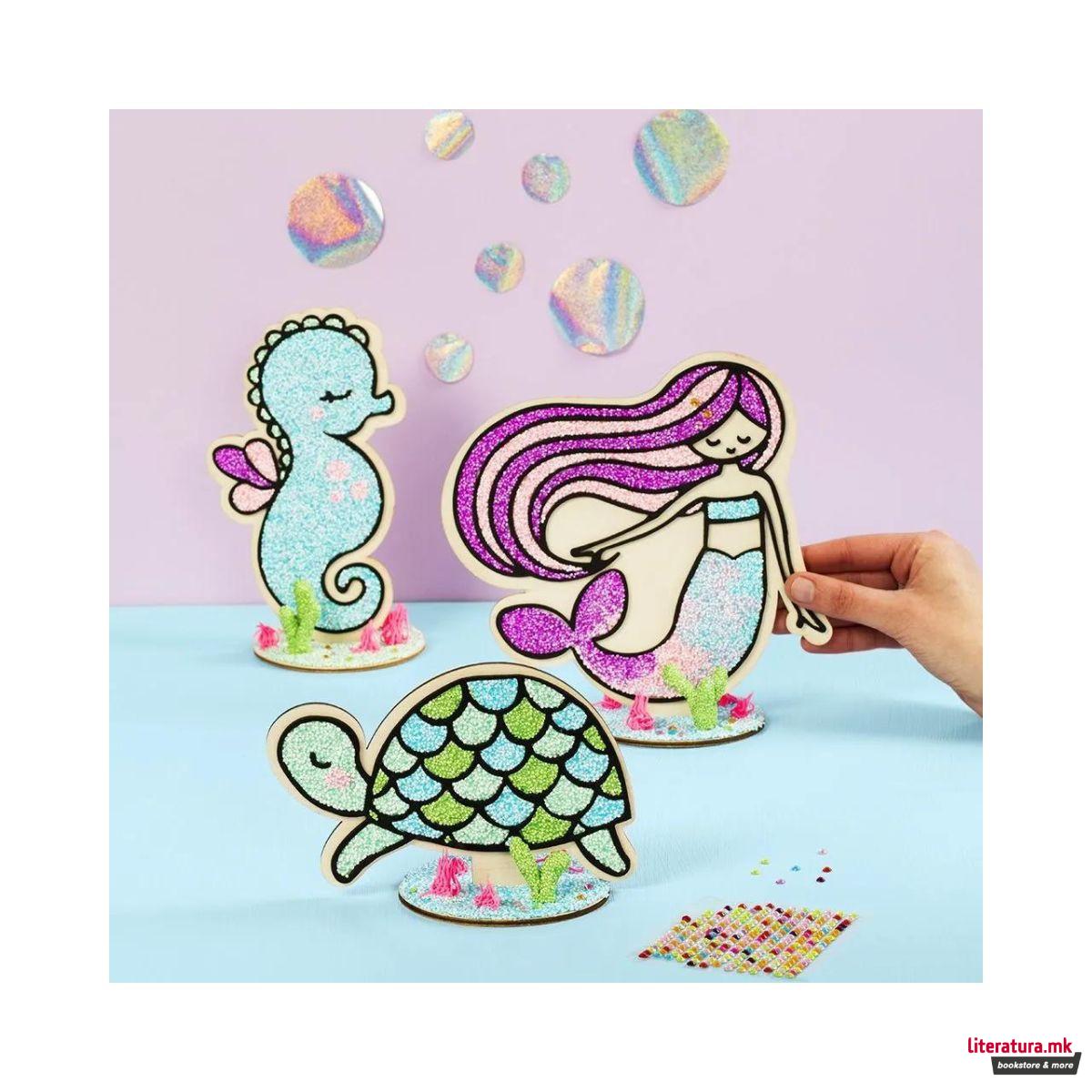Сет за изработка со ЕВА пена, Mermaid, Turtle & Seahorse 