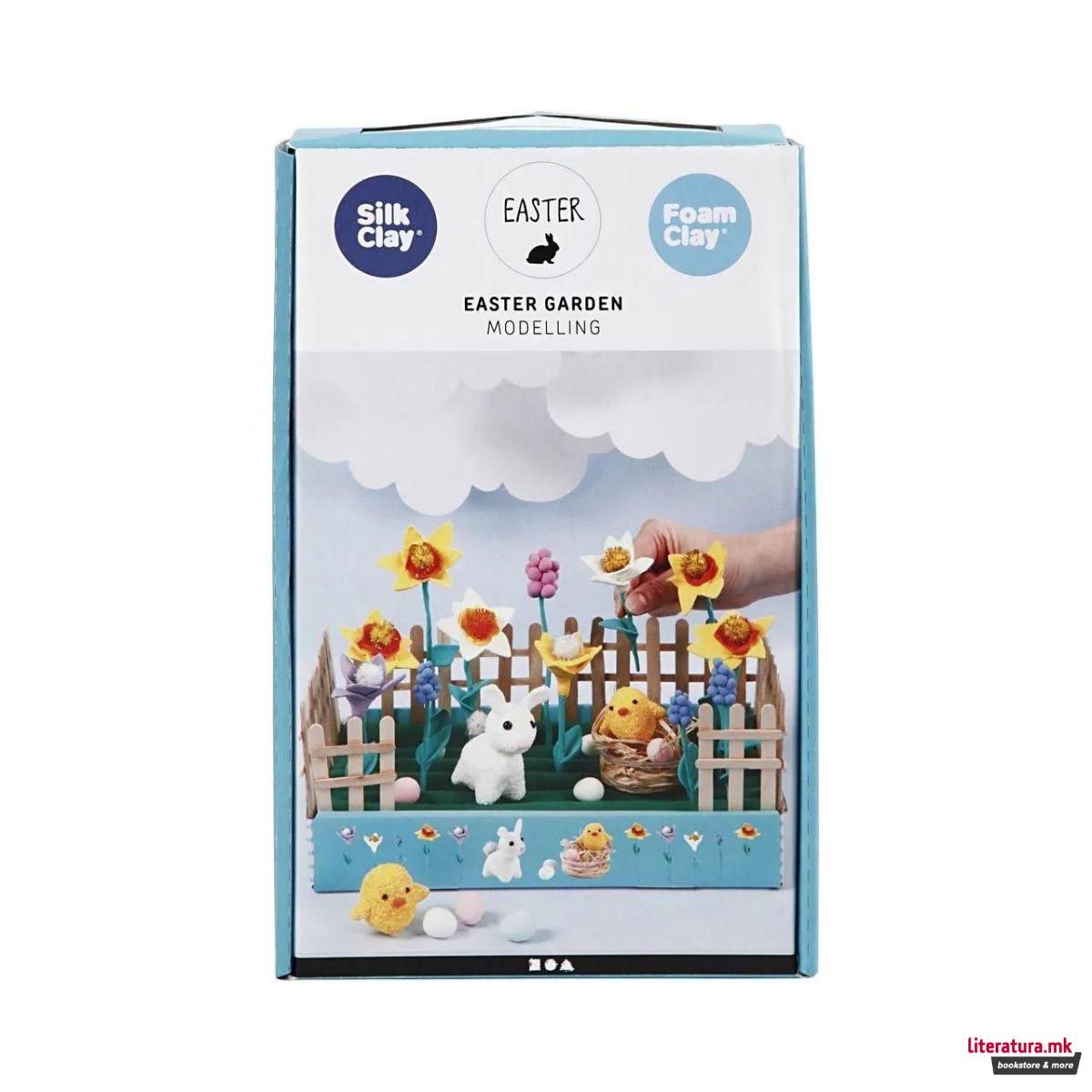 Сет за изработка со глина, Easter Garden