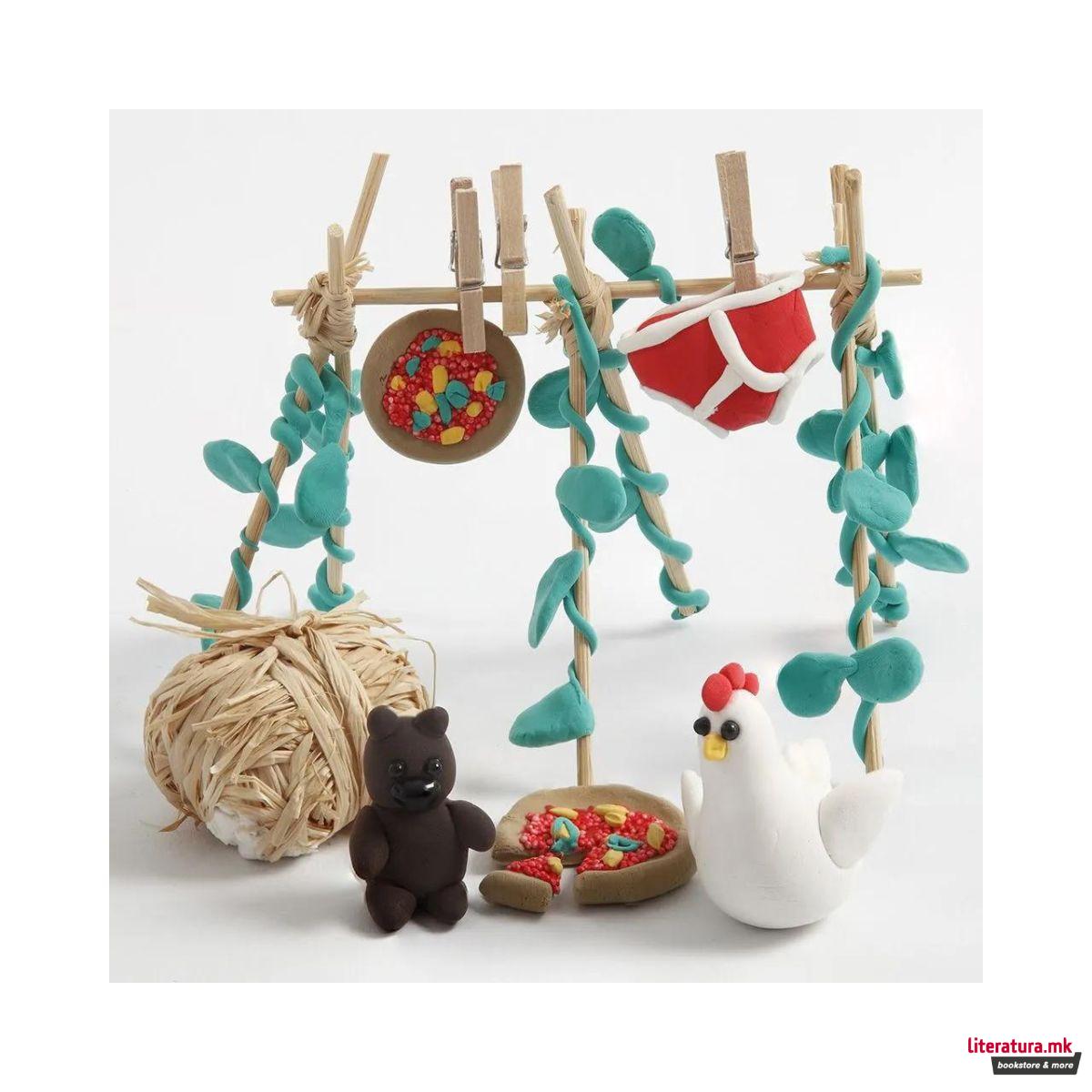 Сет за изработка со глина, Shaun the Sheep - Mossy Bottom Farm