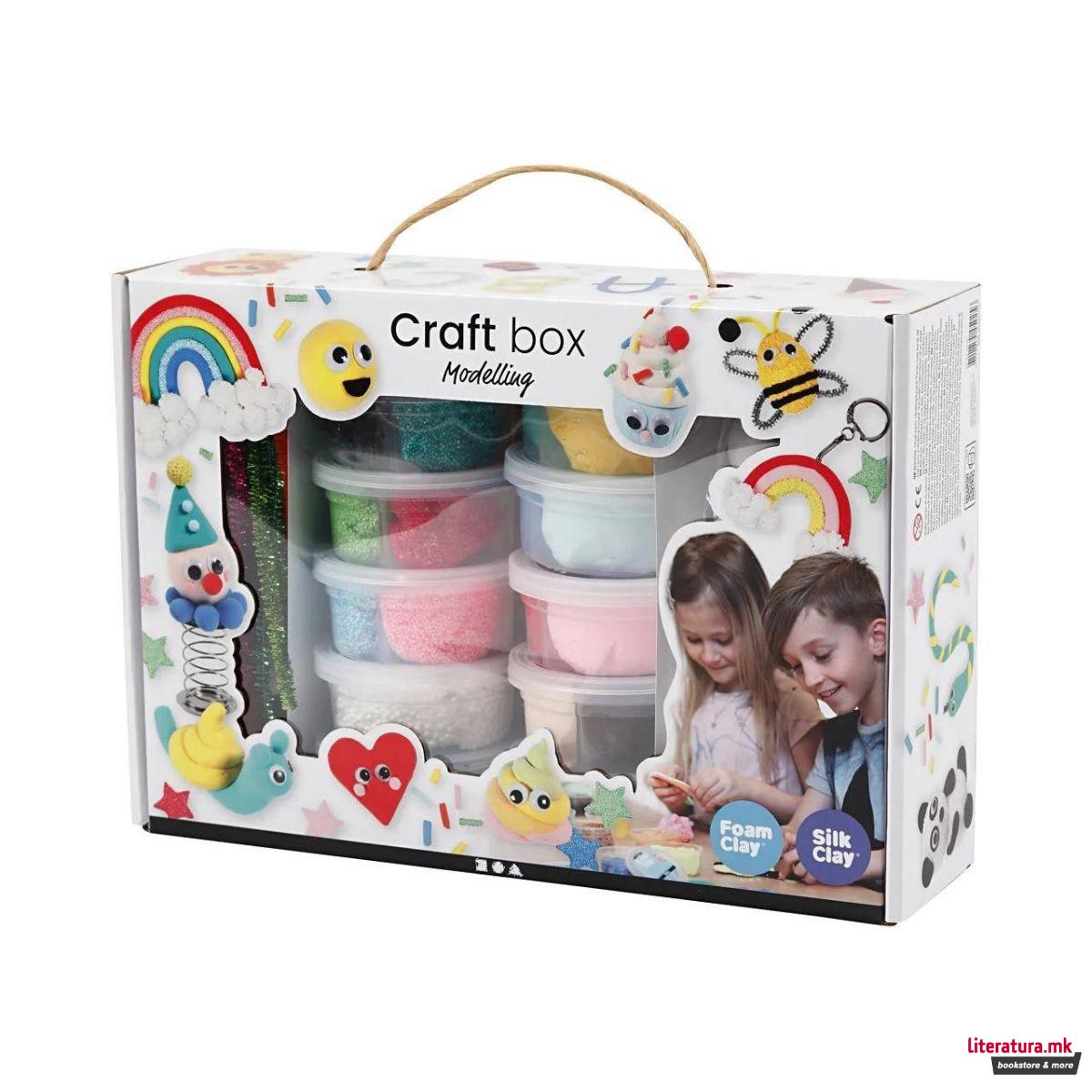 Сет за изработка со глина, Craft Box Modelling 
