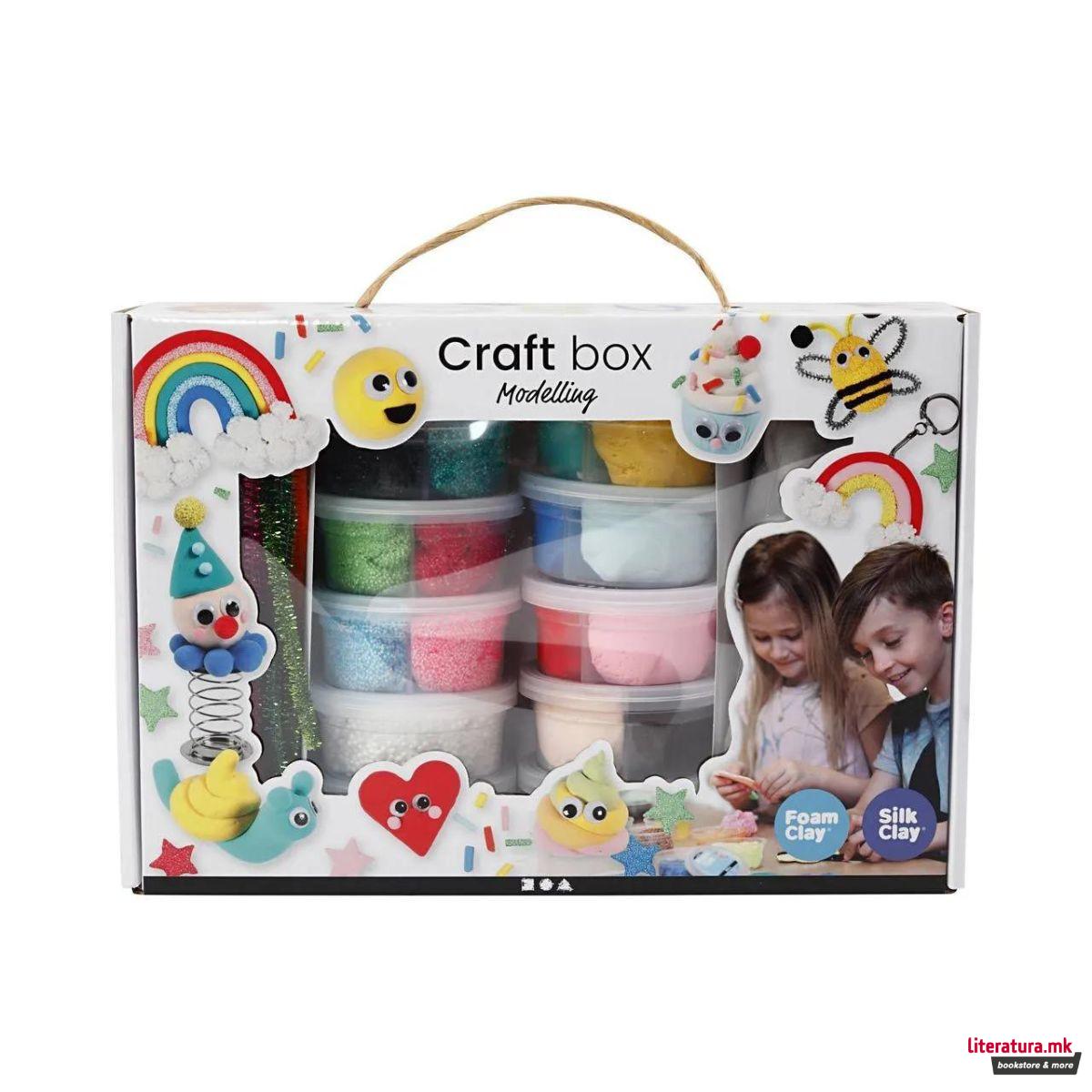 Сет за изработка со глина, Craft Box Modelling 