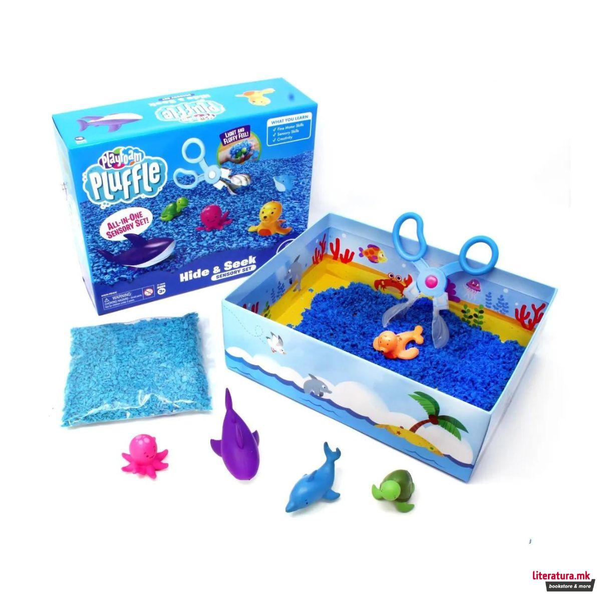Сет за игра со пена, Pluffle™ Hide & Seek Sensory Set 