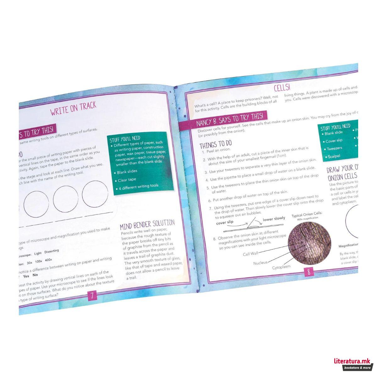 Сет микроскоп + дневник, Nancy B's Science Club® Microscope and Activity Journal 