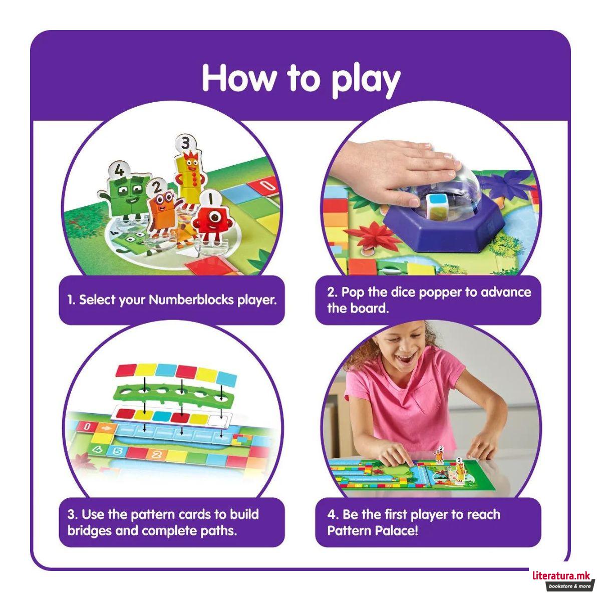 Друштвена игра, Numberblocks - Race to Pattern Palace 