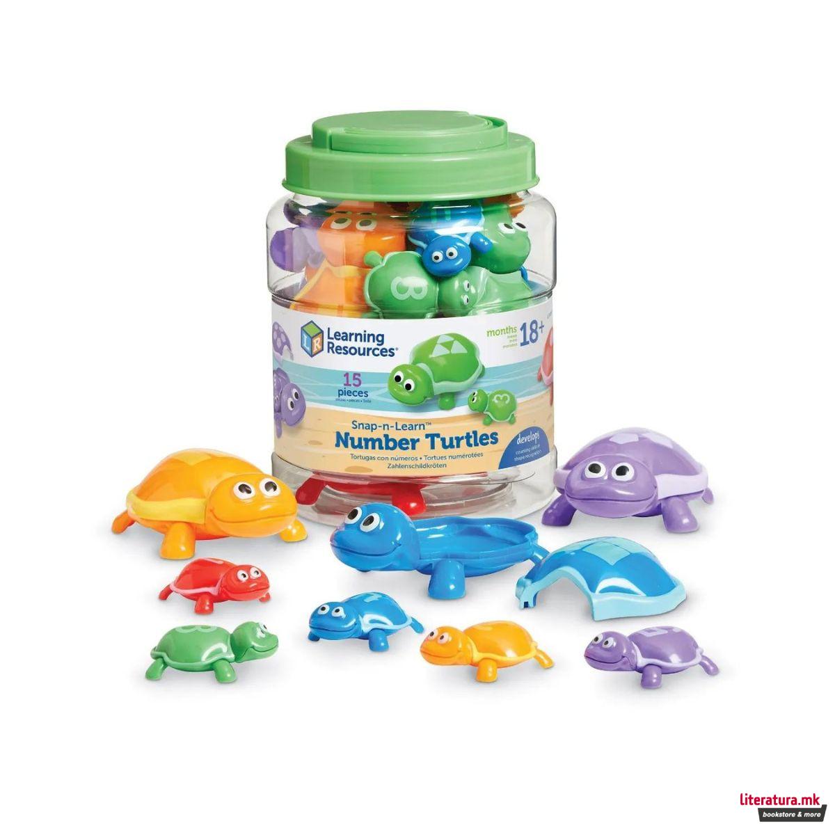Сет едукативни фигури, Snap-n-Learn™ Number Turtles