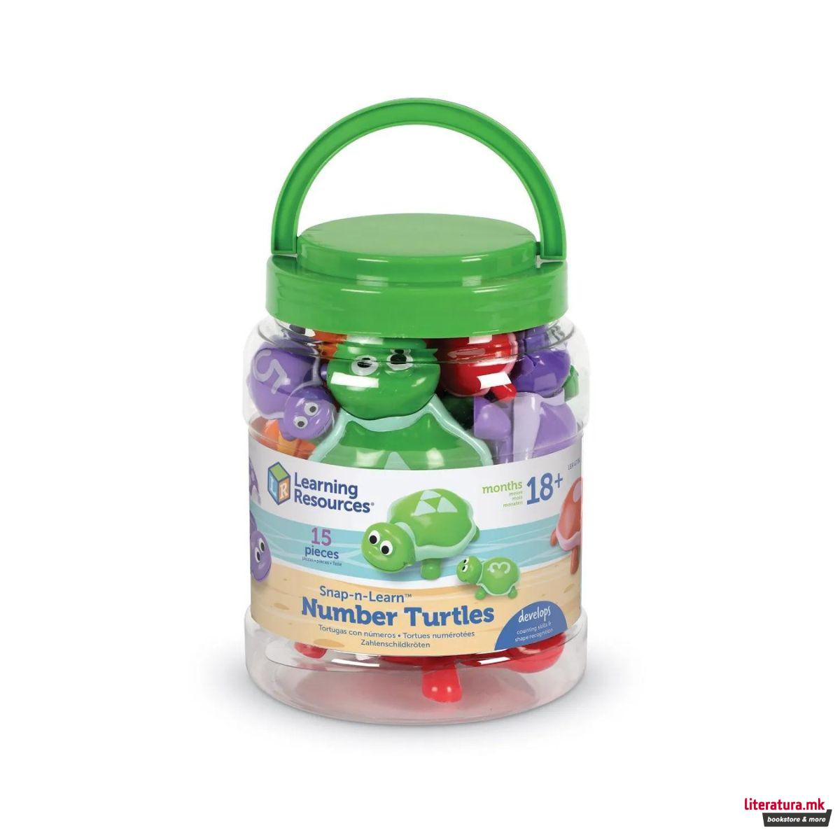 Сет едукативни фигури, Snap-n-Learn™ Number Turtles