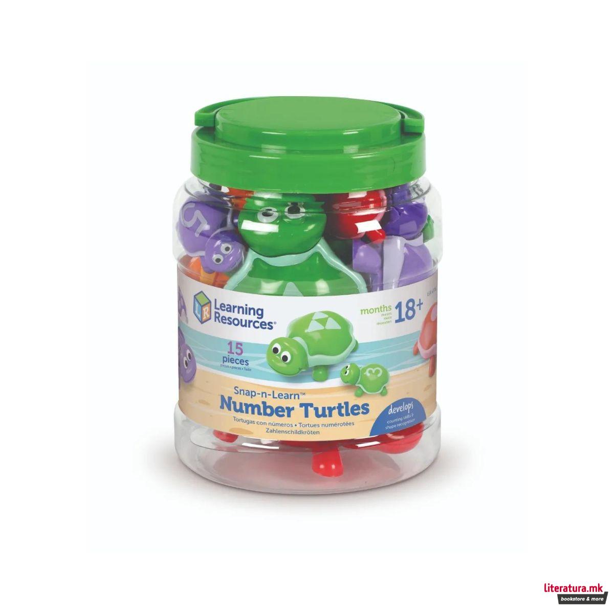 Сет едукативни фигури, Snap-n-Learn™ Number Turtles