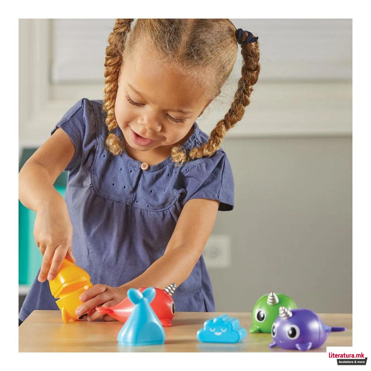 Сет едукативни фигури, Snap-n-Learn™ Narwhals & Friends 