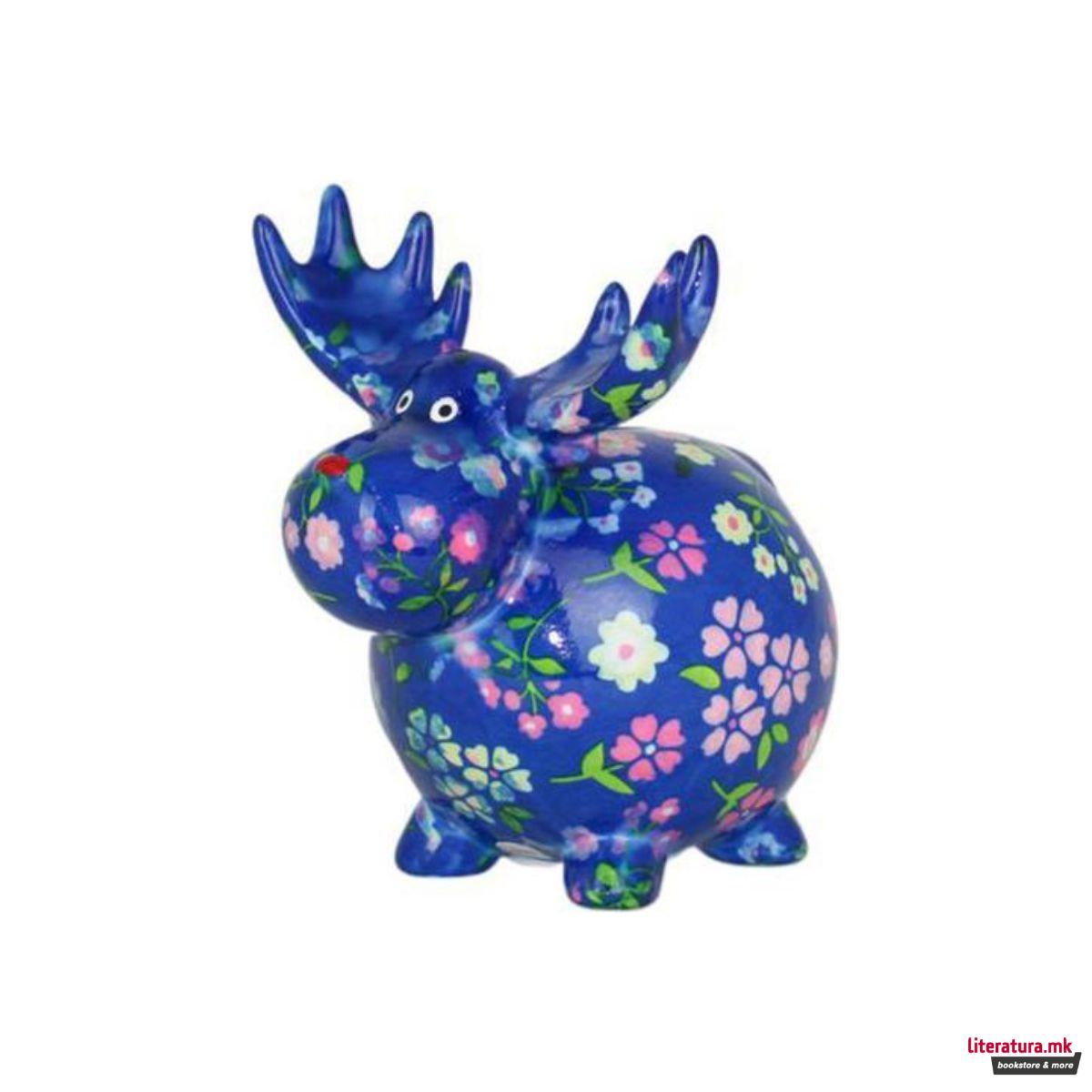 Касичка за пари, Randolph, сина со цветчиња, S 