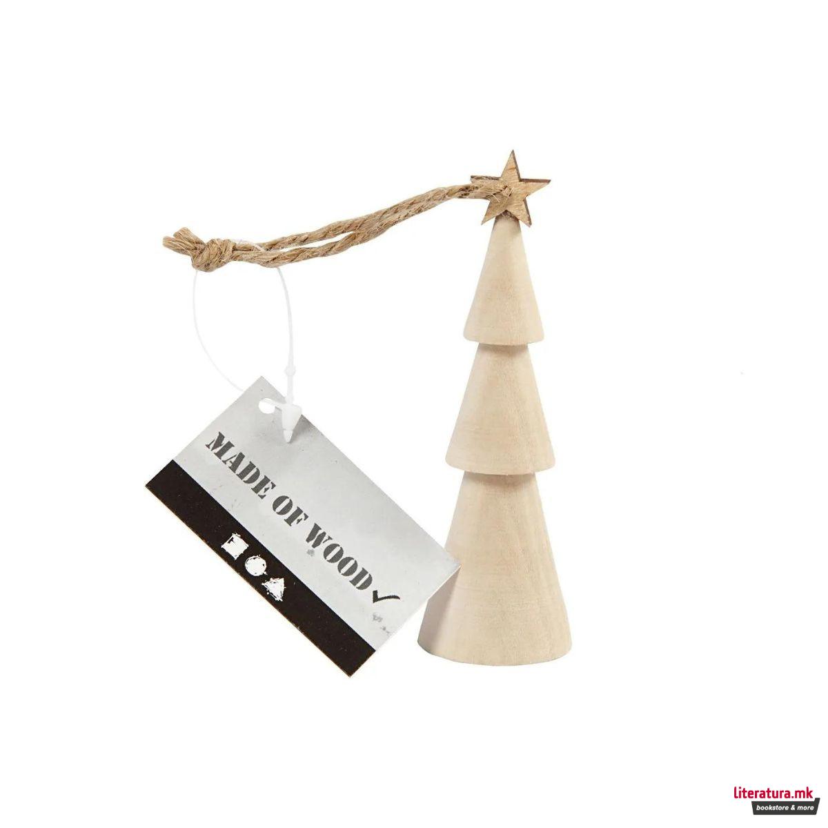 Дрвен лампион - Christmas Tree 