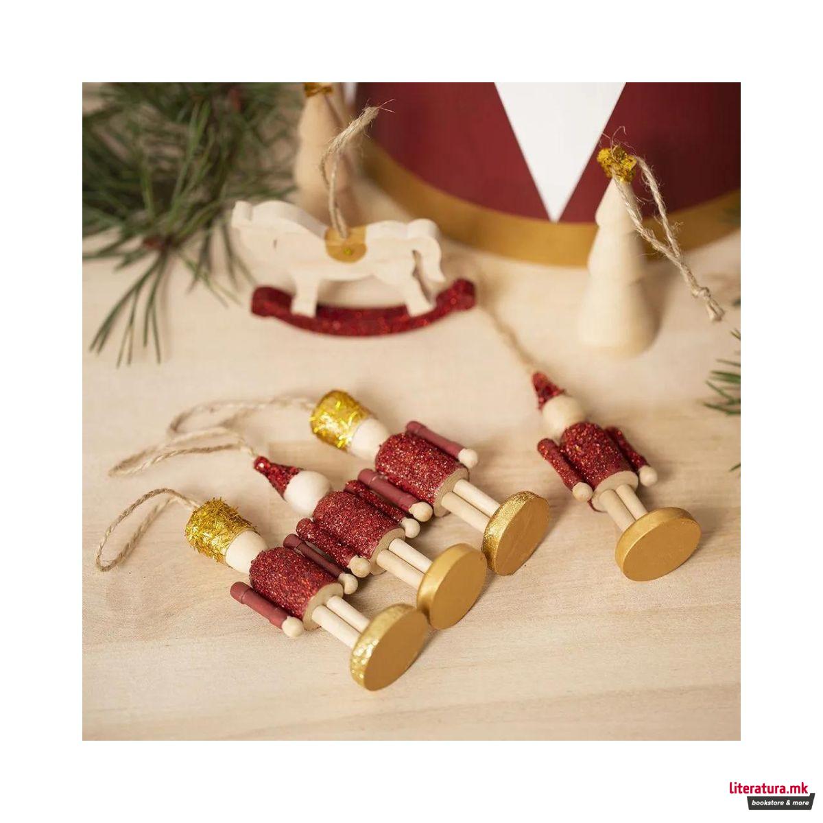 Дрвен лампион - Christmas Tree 