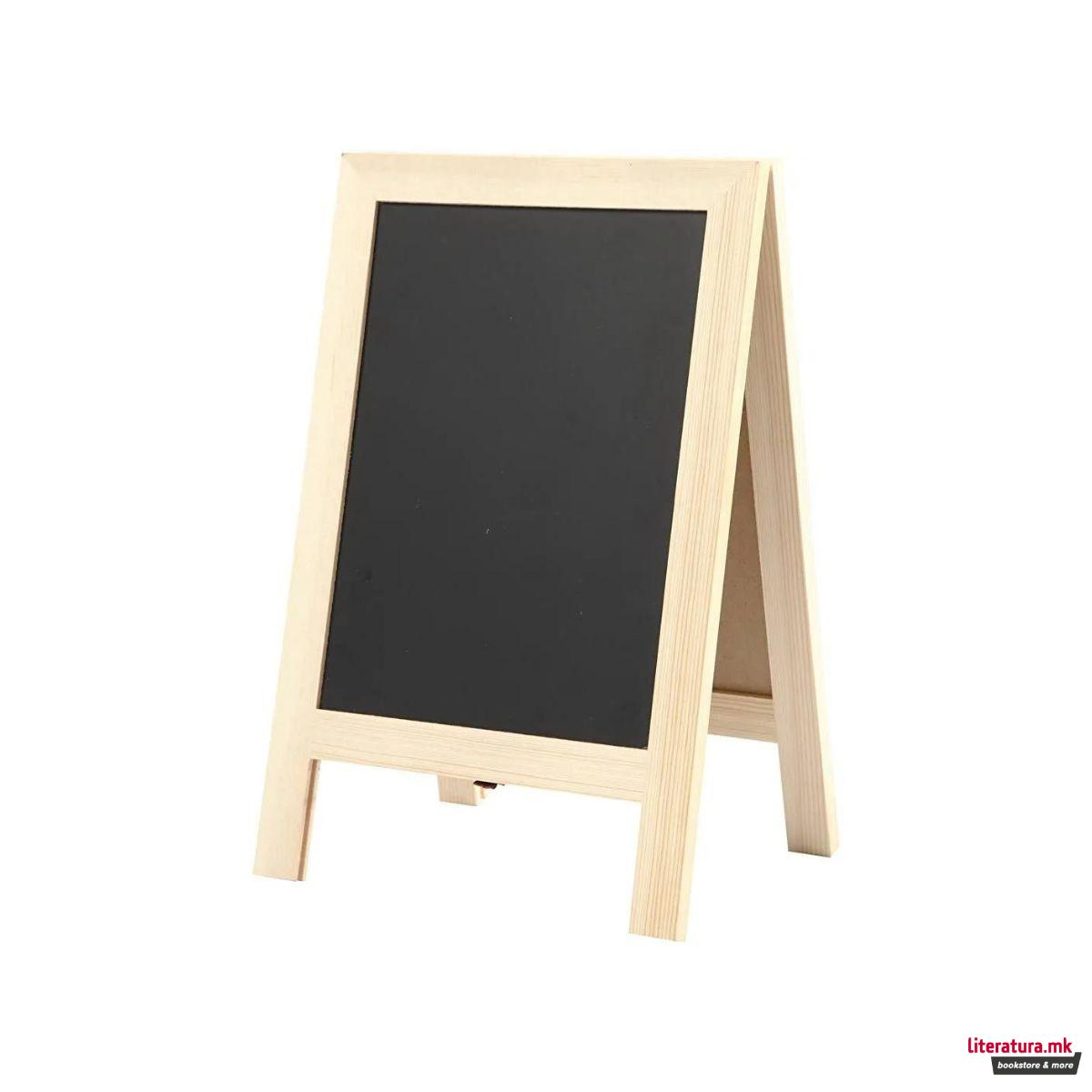 Црна табла за пишување, 19 x 30 cm 