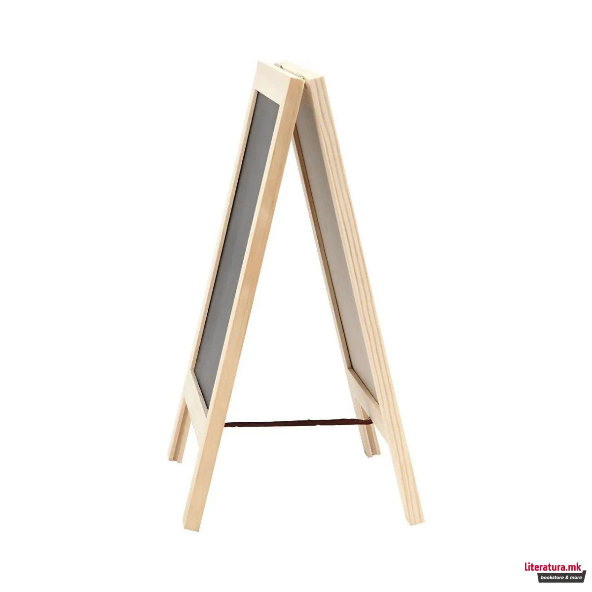 Црна табла за пишување, 19 x 30 cm 