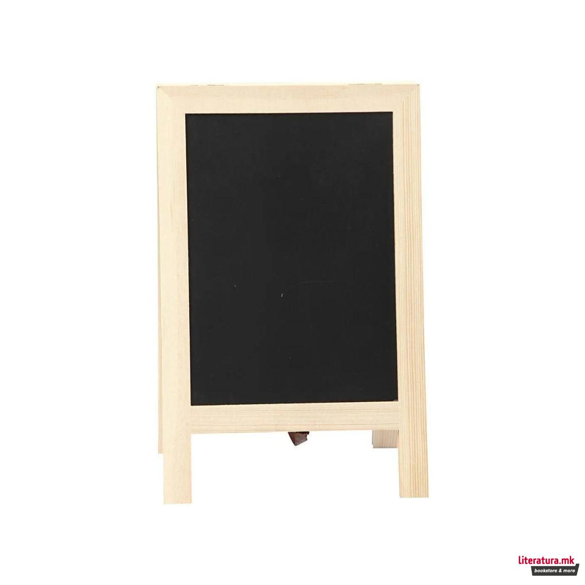Црна табла за пишување, 19 x 30 cm 