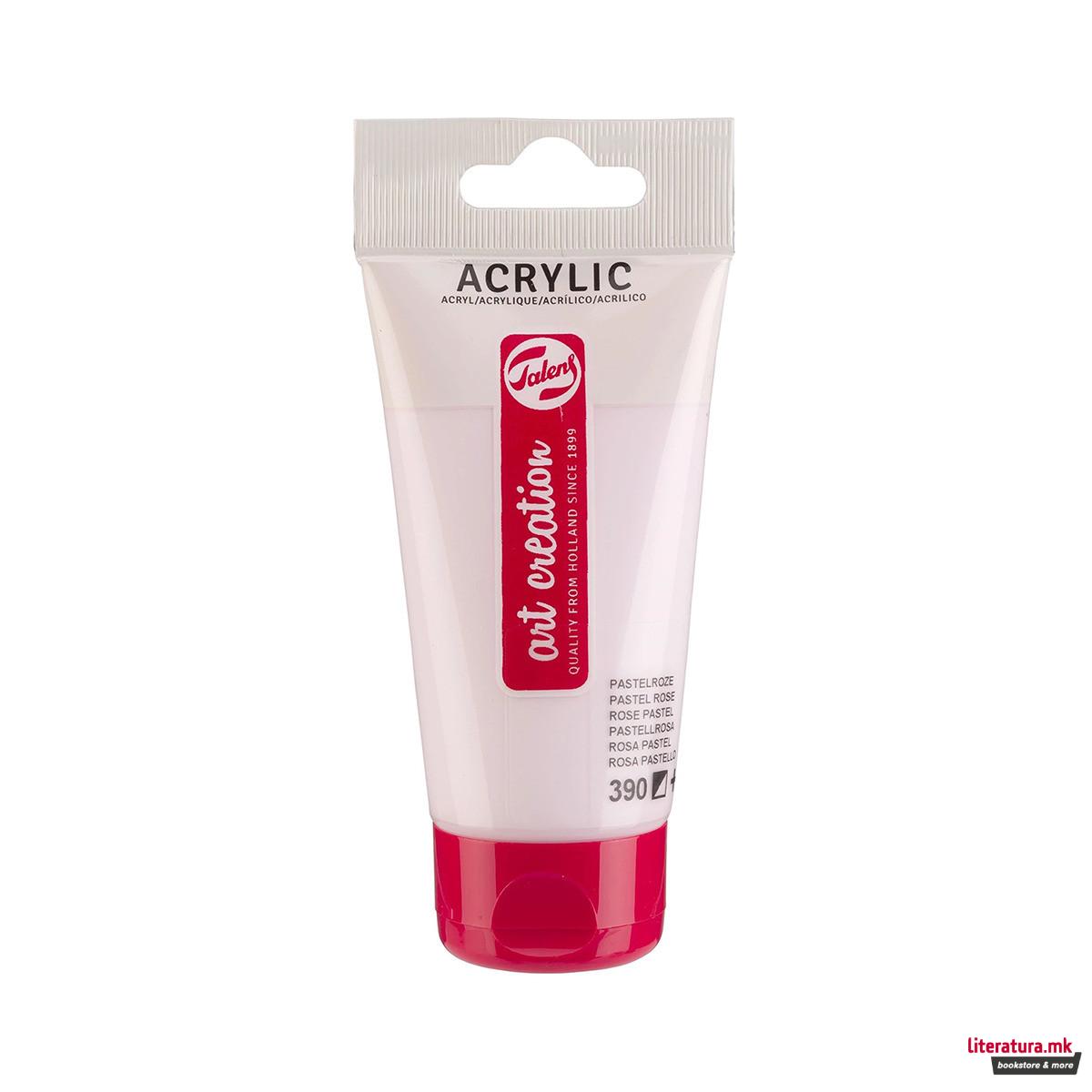Акрилна боја, Talens Art Creation, Pastel Rose 390, 75ml 