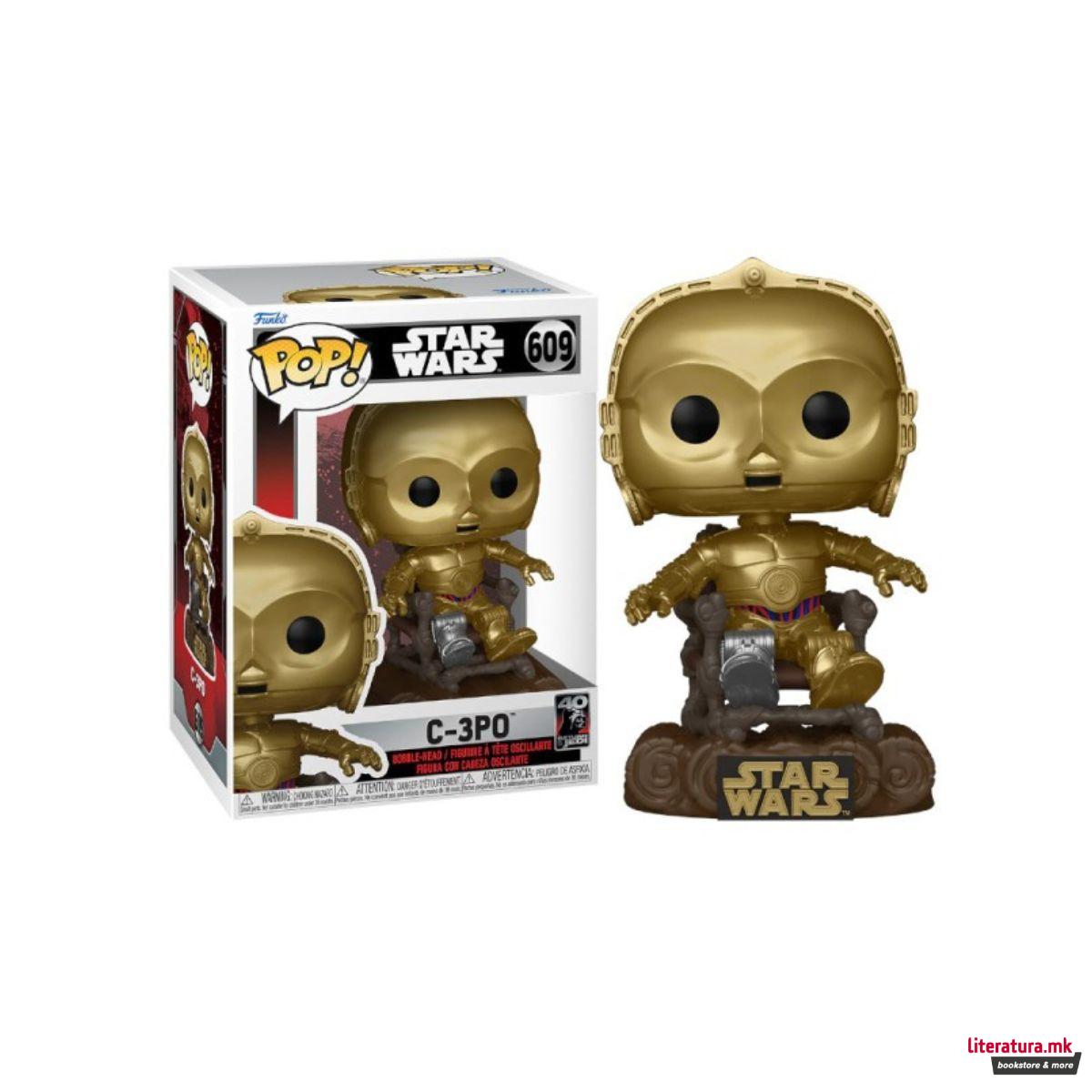 Фигури, POP!, Star Wars: Return of the Jedi (40th) - C3P0 In Chair 