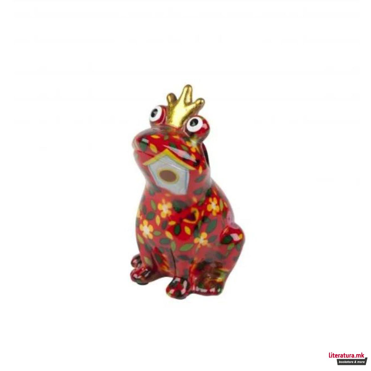 Држач за очила, Theo, црвен со цветчиња и лисја, S 