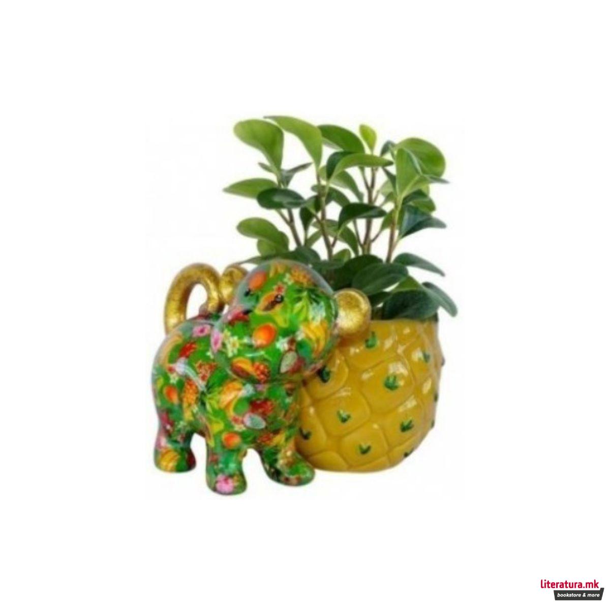 Саксија за цвеќе, Bubbles, зелена со овошки 