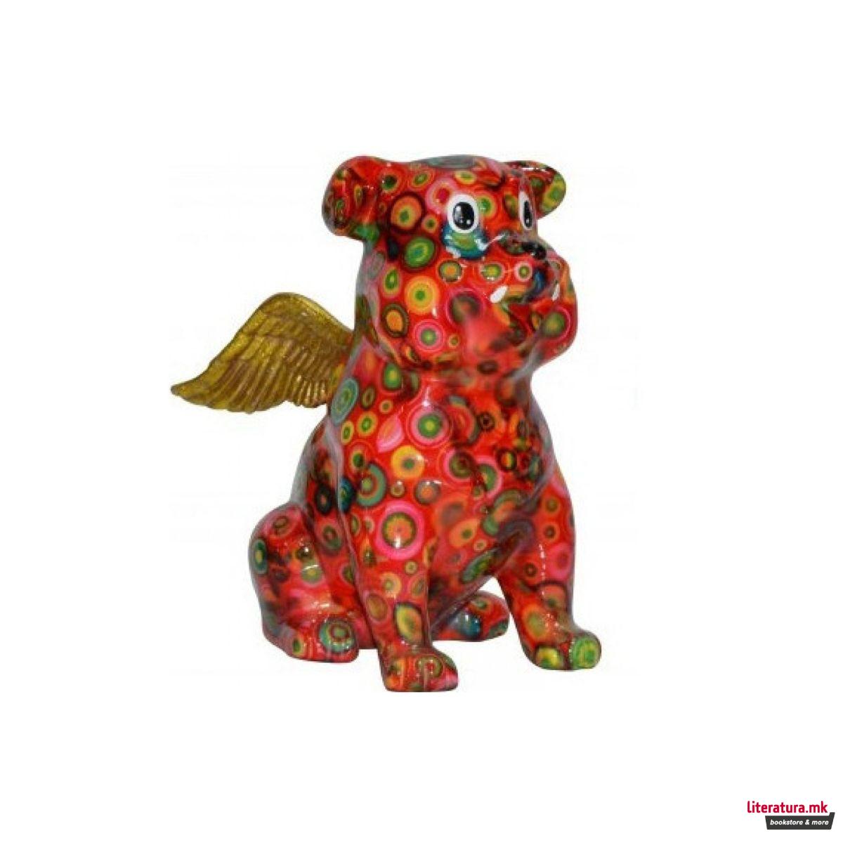 Касичка за пари, Angel Buddy, црвена со точки 