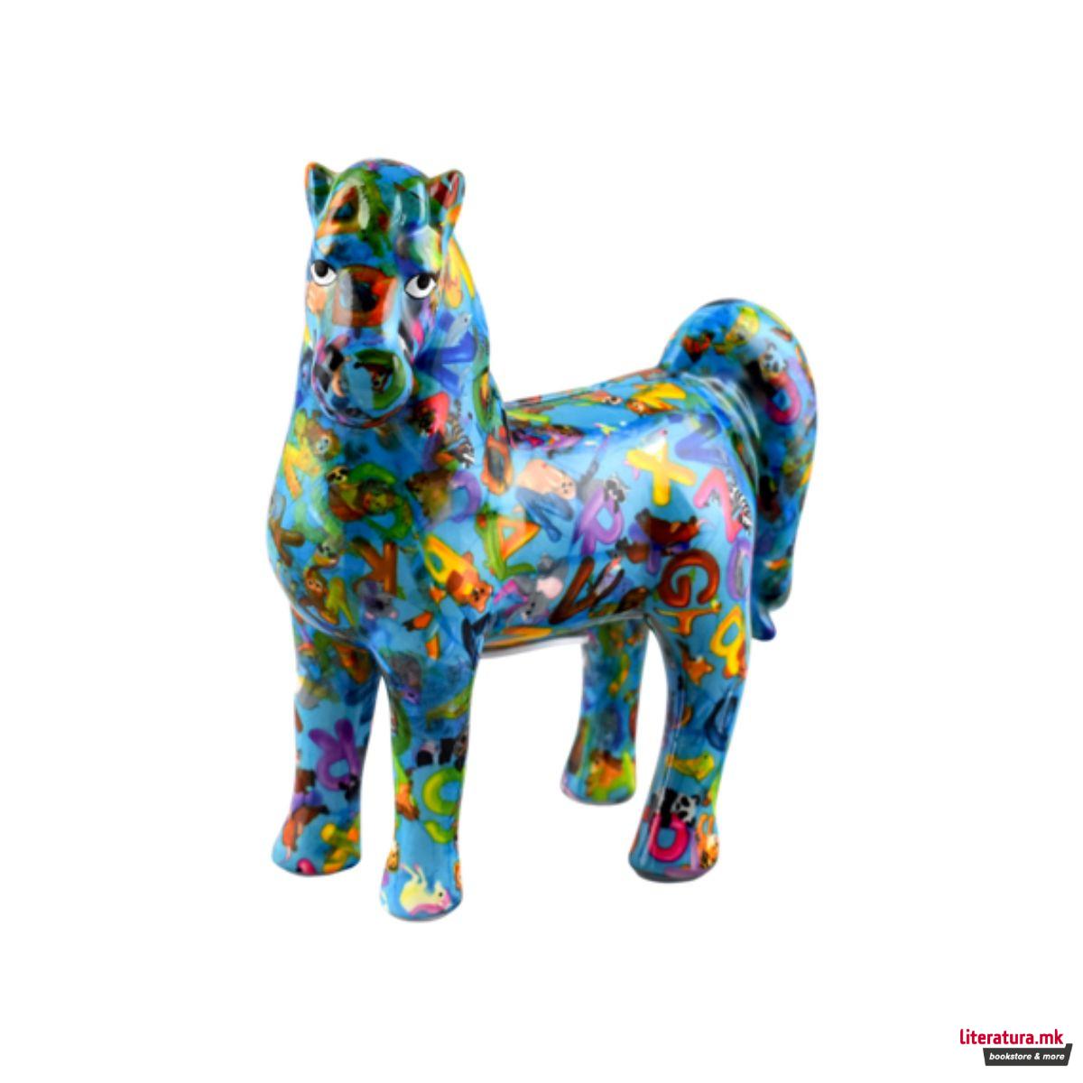 Касичка за пари, Joy, сина со животни и букви, М