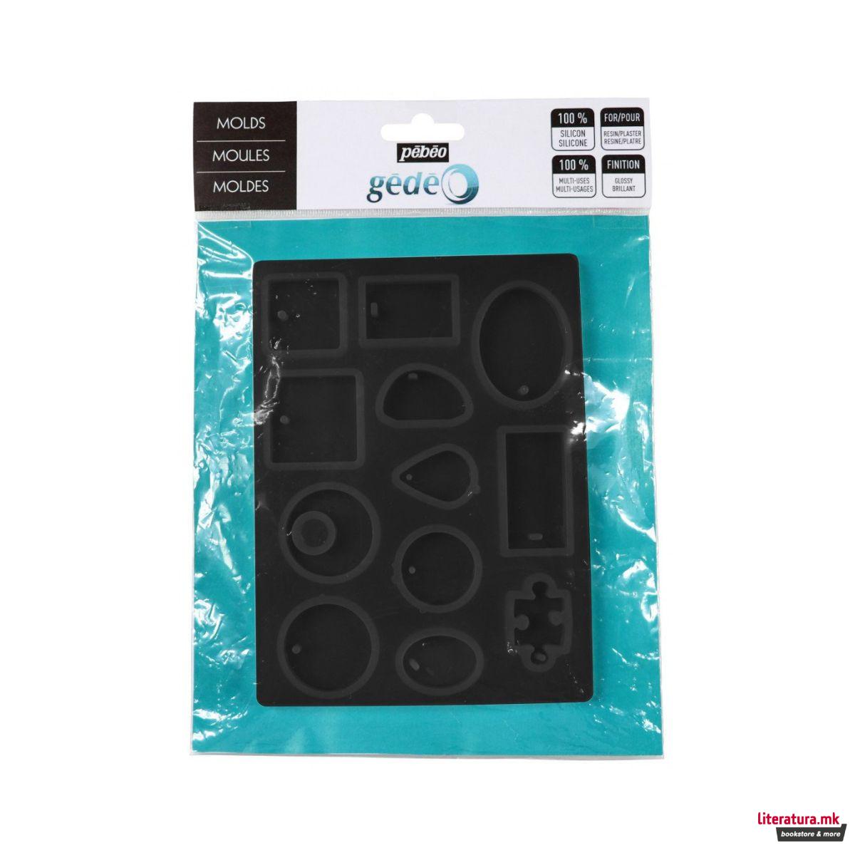 Силиконски модли за изработка - геометриски форми 2, Gedeo, 1/12 