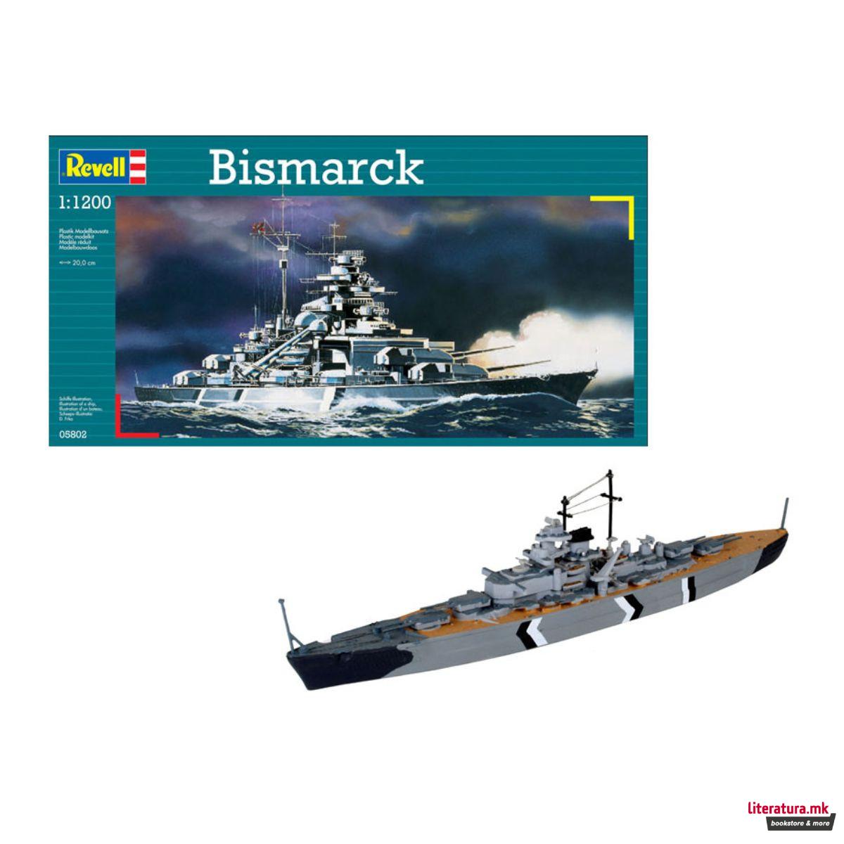 Макета, Bismarck, 1:1200