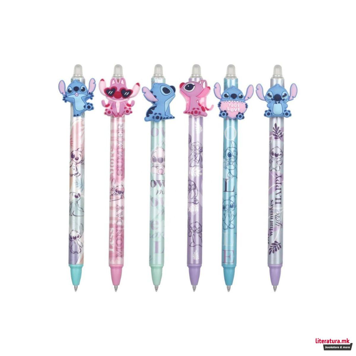 Пенкало пиши-бриши, Disney: Stitch - Pastel, 6 дизајни 