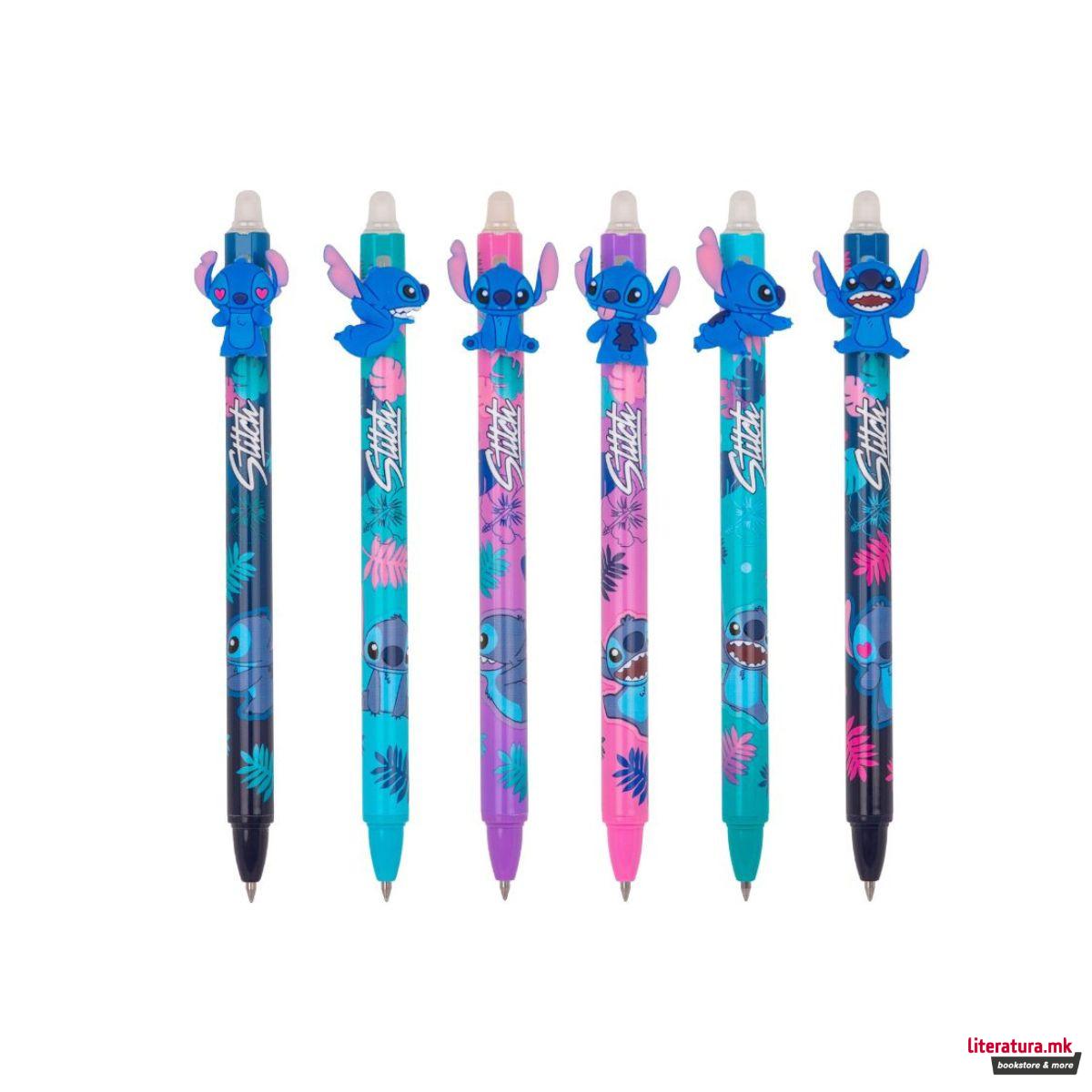 Пенкало пиши-бриши, Disney: Stitch - Blue, 6 дизајни 