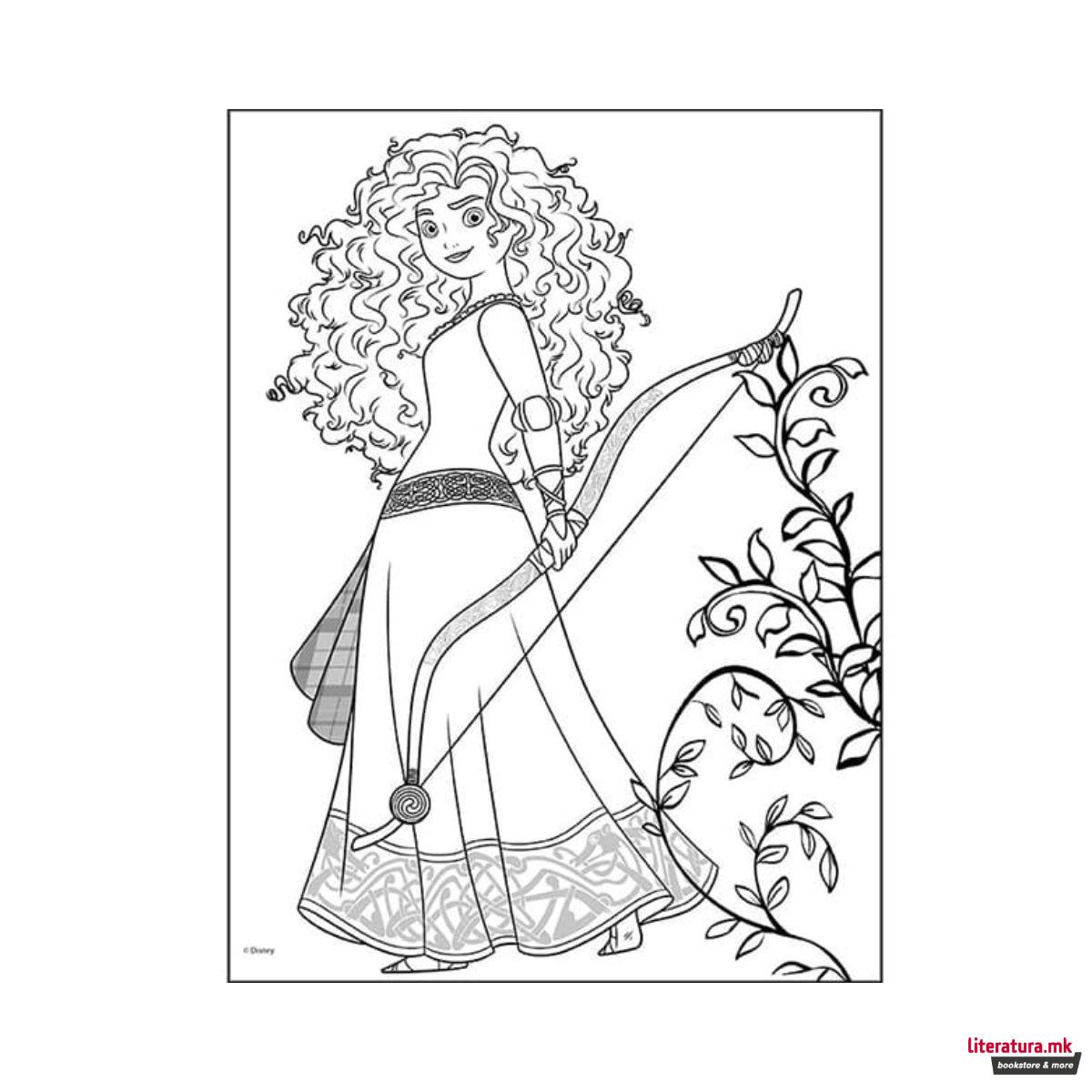 Боенка со холограмски стикери - Princess 