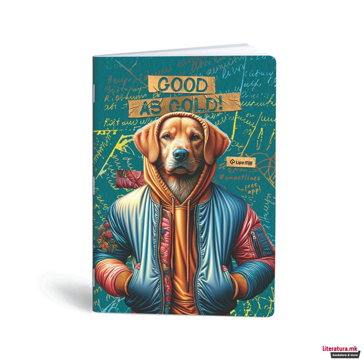 Тетратка, Lipa Mill, Fashion Animals, A4, коцки