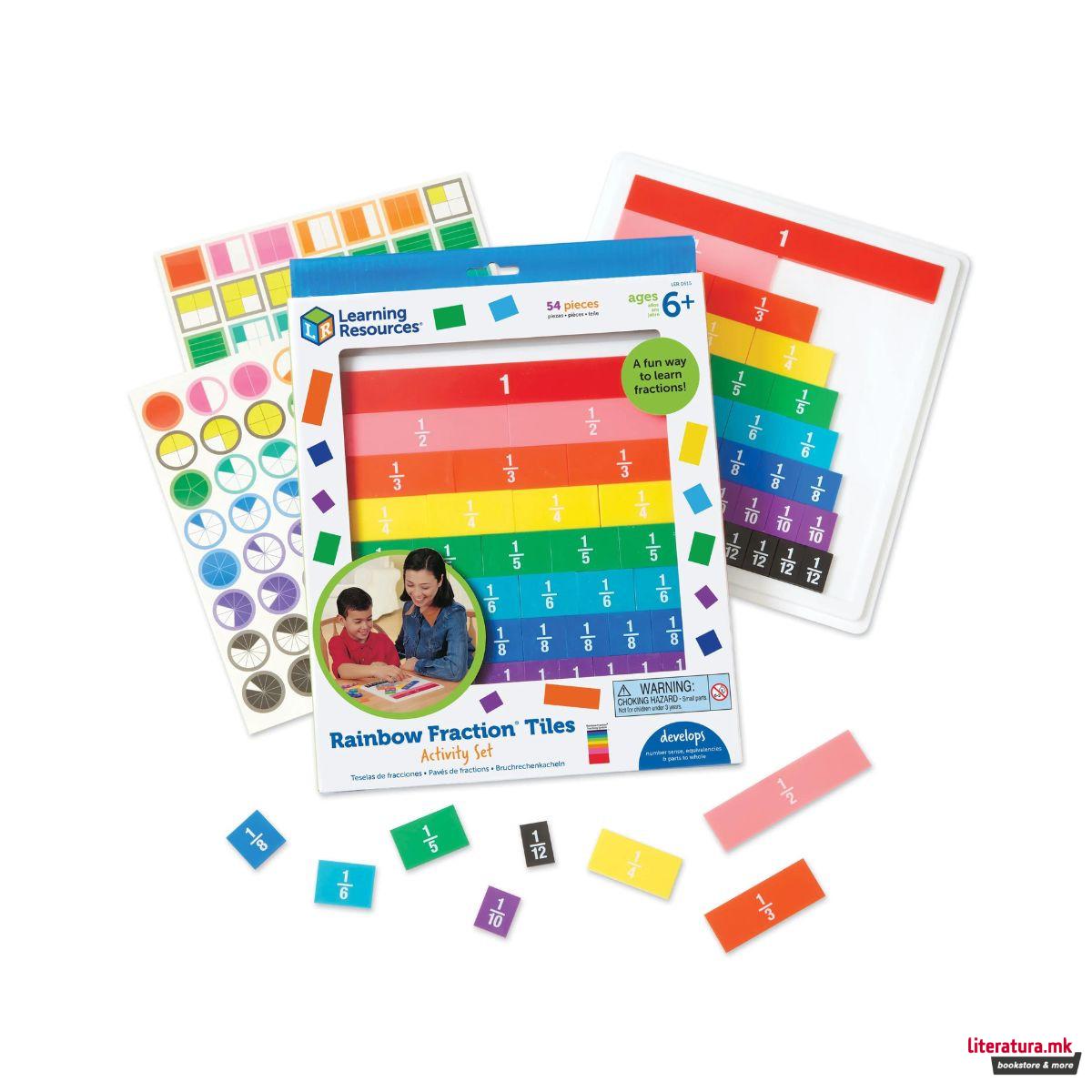 Едукативни плочки, Rainbow Fraction® Tiles 