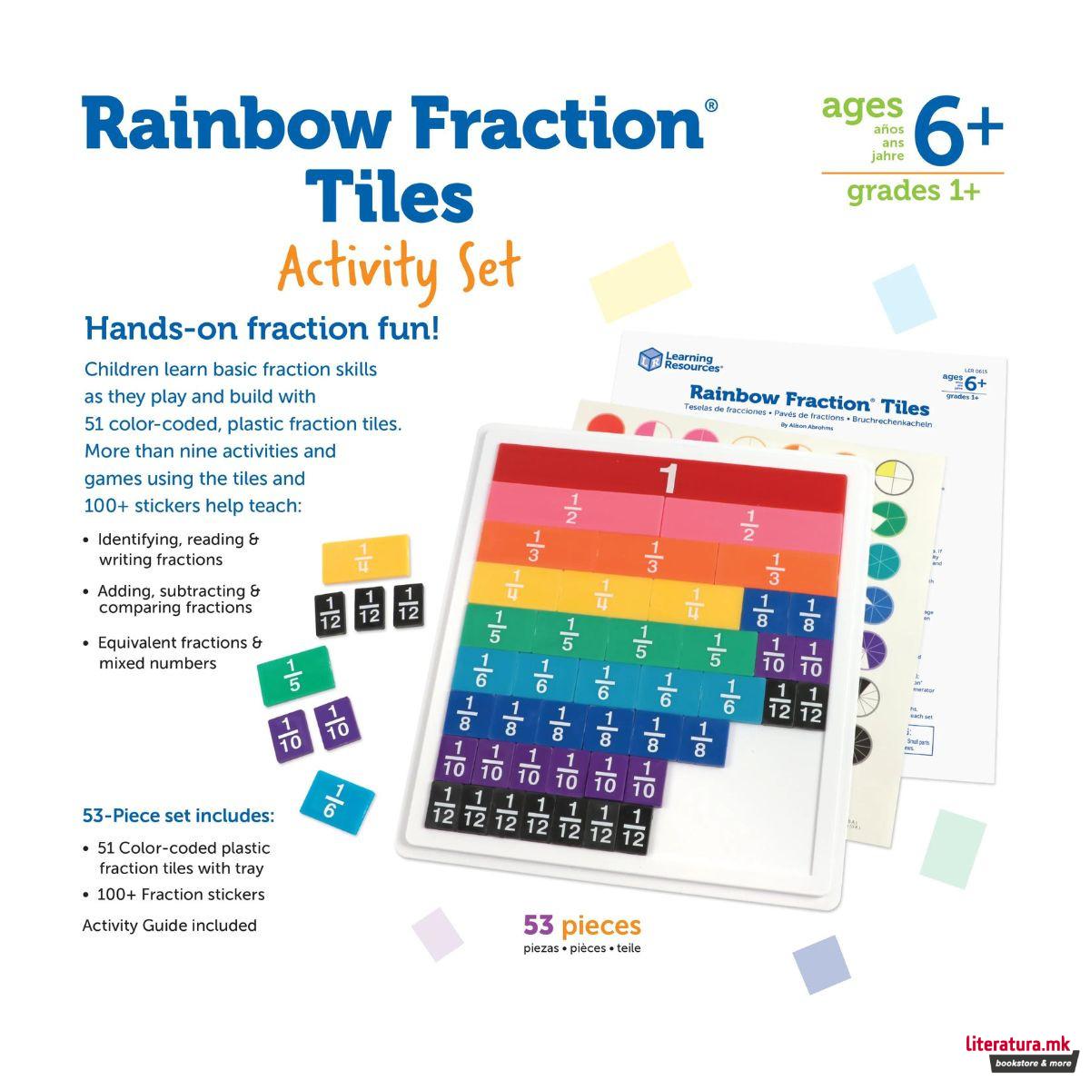 Едукативни плочки, Rainbow Fraction® Tiles 