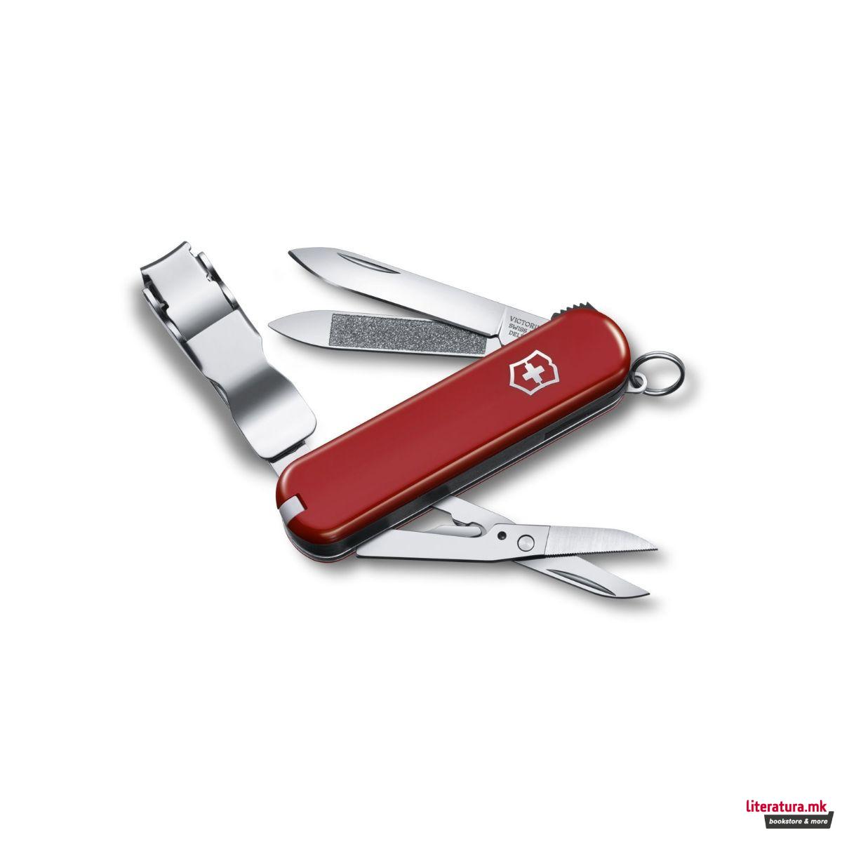 Ноктарица - мултифункционална, Victorinox, NailClip 580 - црвена 