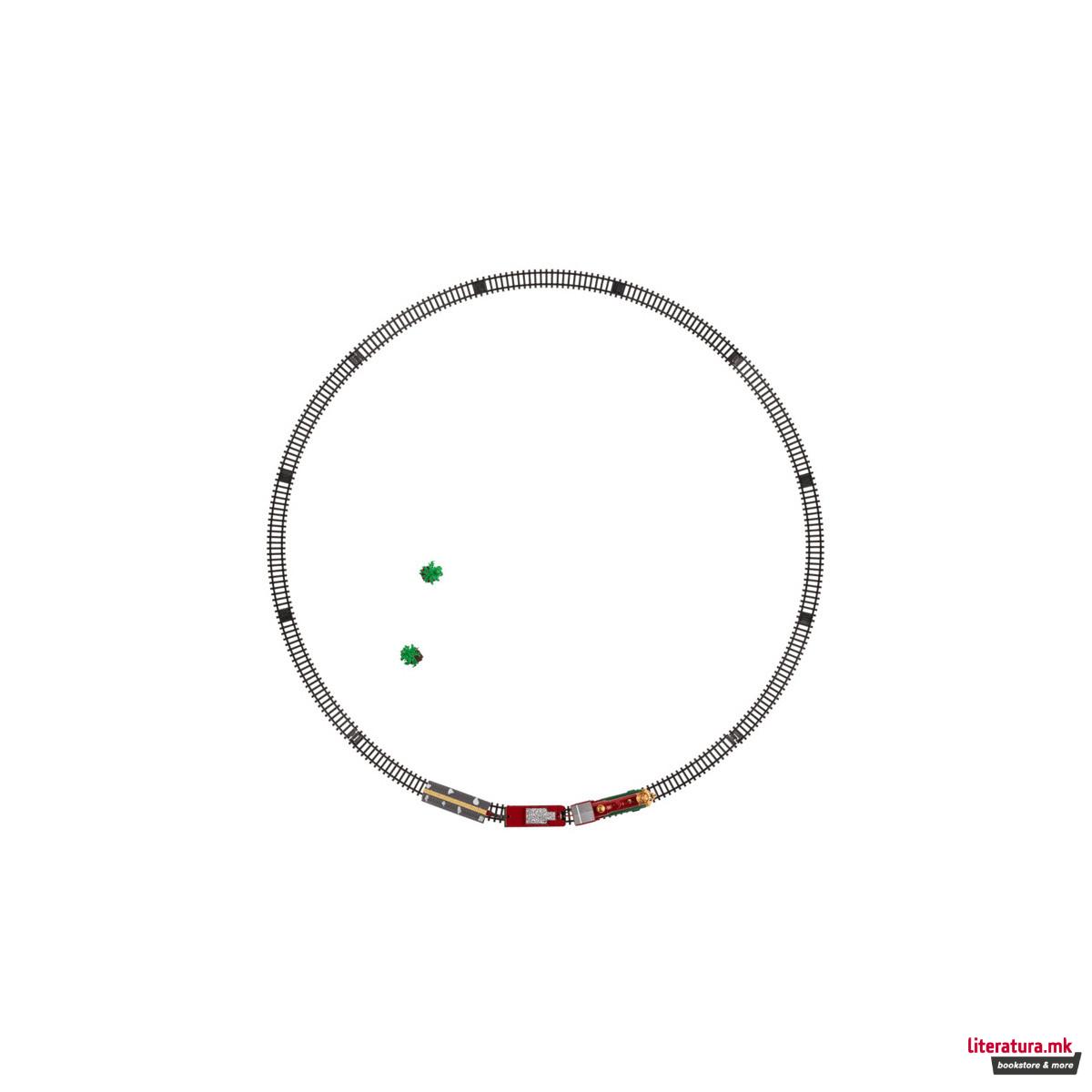 Божиќен воз-играчка + шини, со звук и светла 