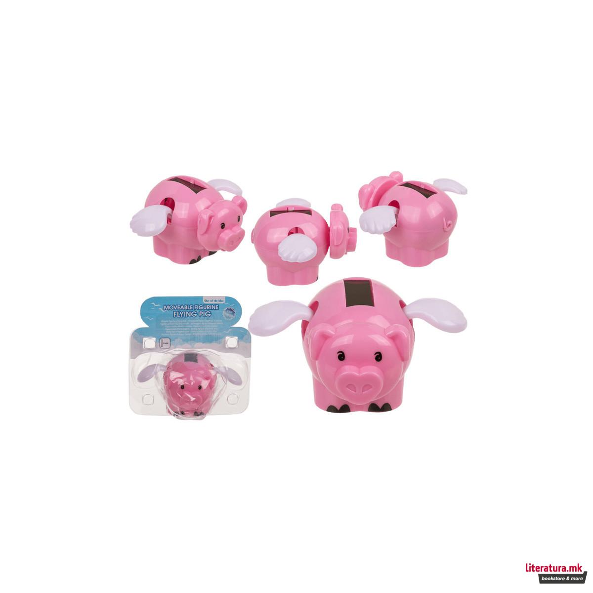 Соларна фигура - Летечко прасе, 6 цм 