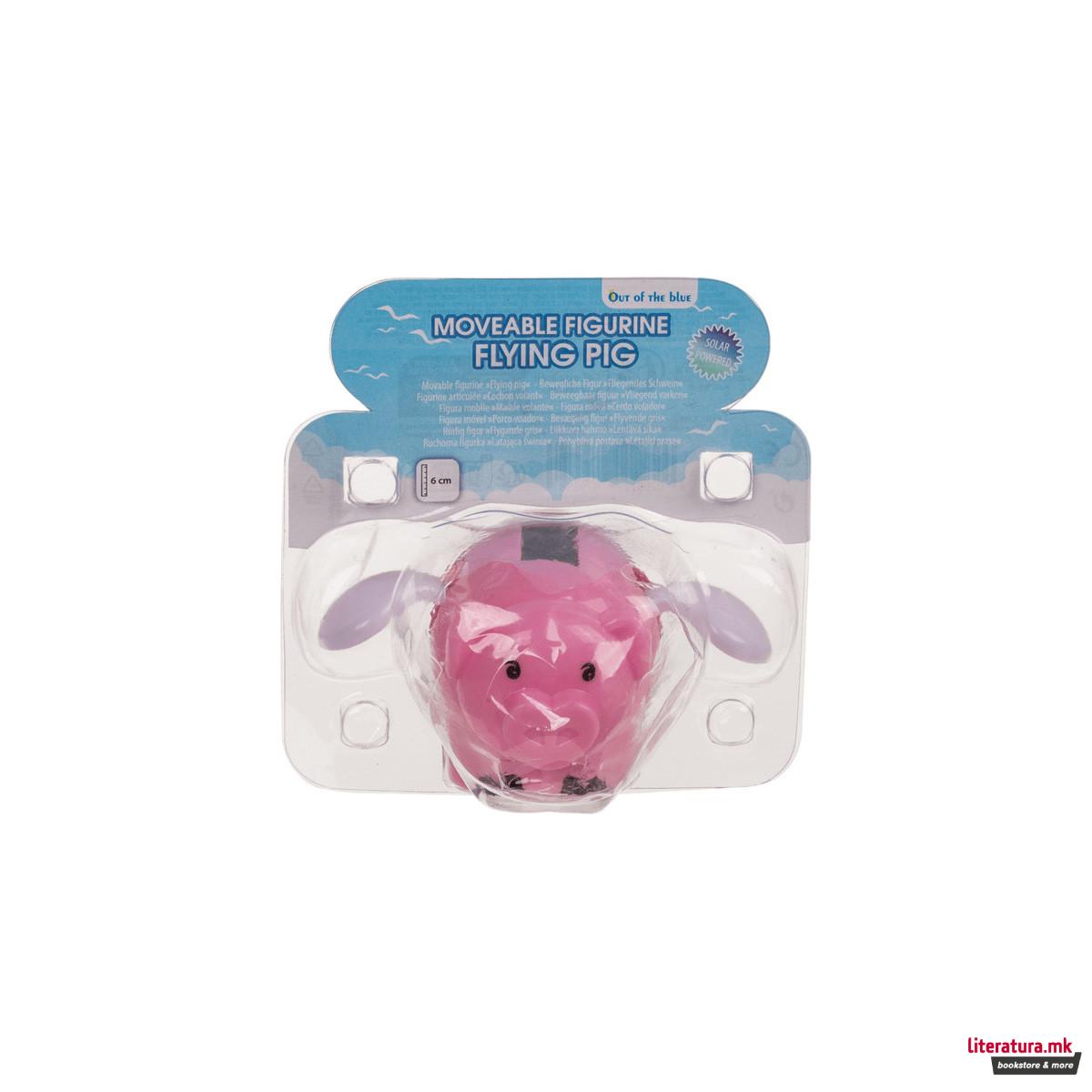 Соларна фигура - Летечко прасе, 6 цм 