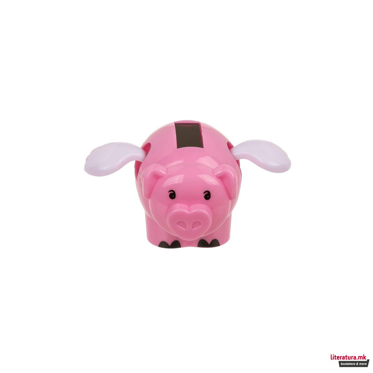 Соларна фигура - Летечко прасе, 6 цм 