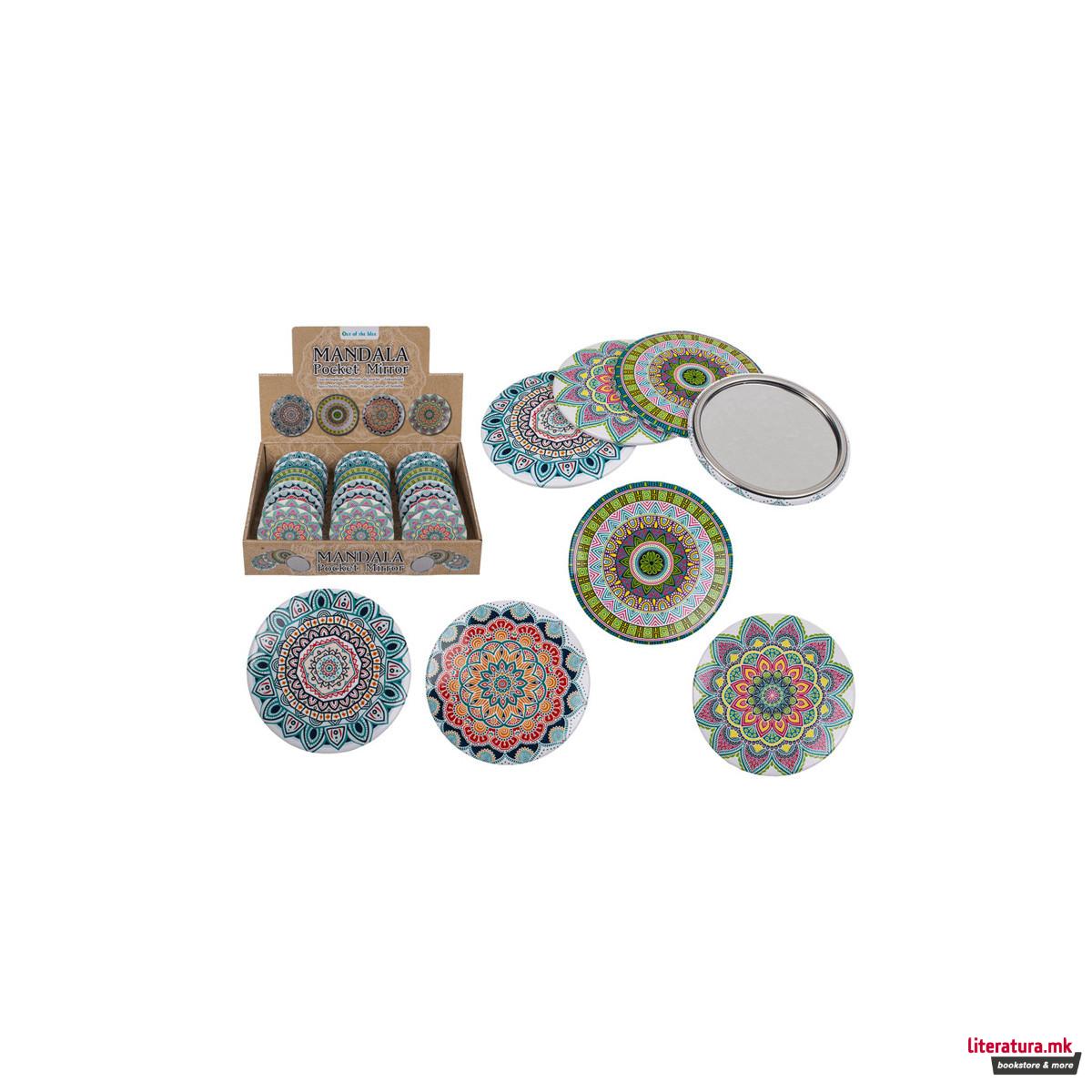 Џебно огледалце - Mandala, Ø7 cm, 4 дизајни 