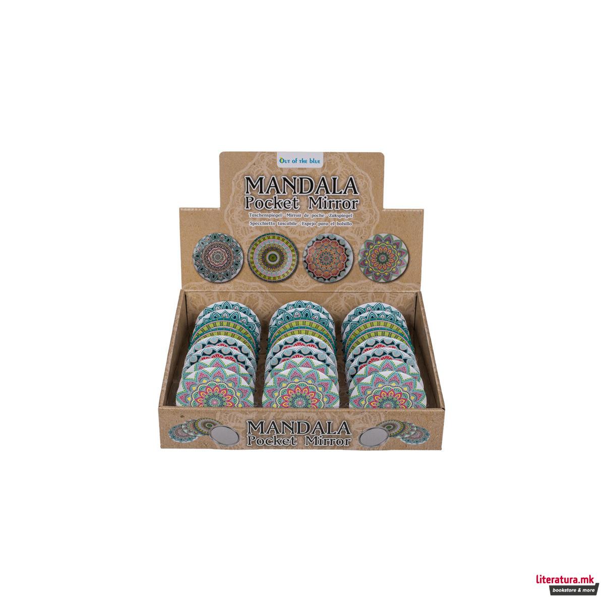 Џебно огледалце - Mandala, Ø7 cm, 4 дизајни 