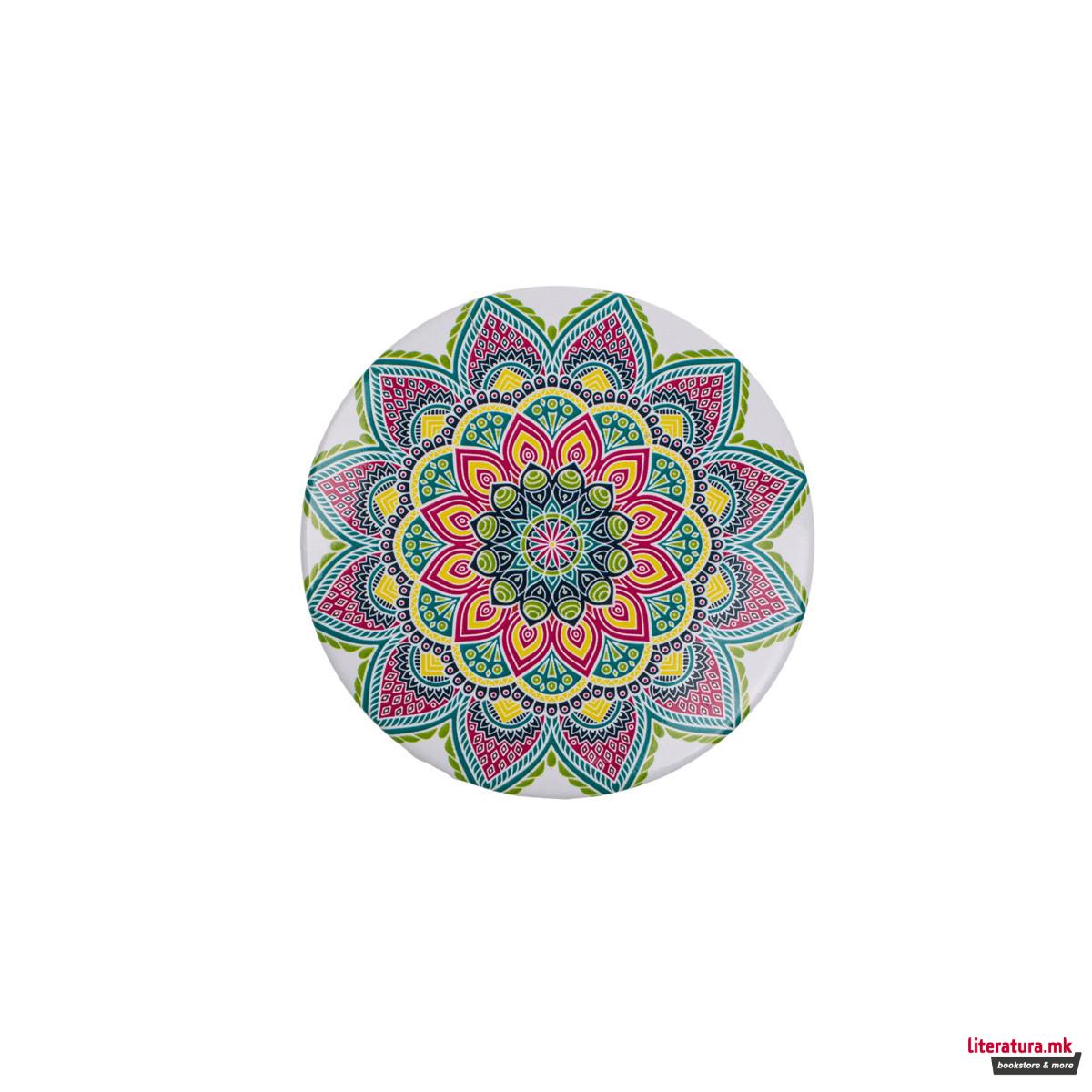 Џебно огледалце - Mandala, Ø7 cm, 4 дизајни 