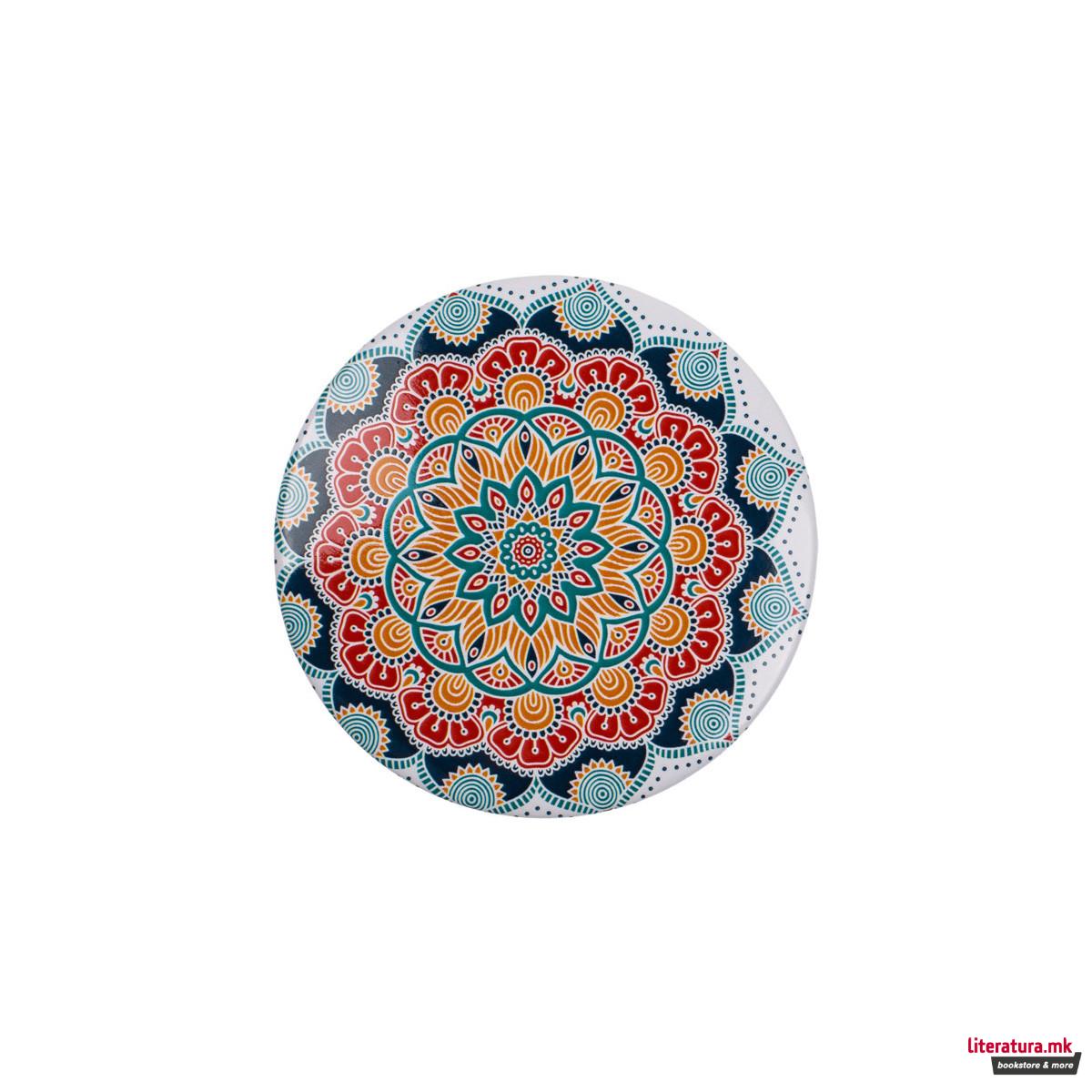Џебно огледалце - Mandala, Ø7 cm, 4 дизајни 