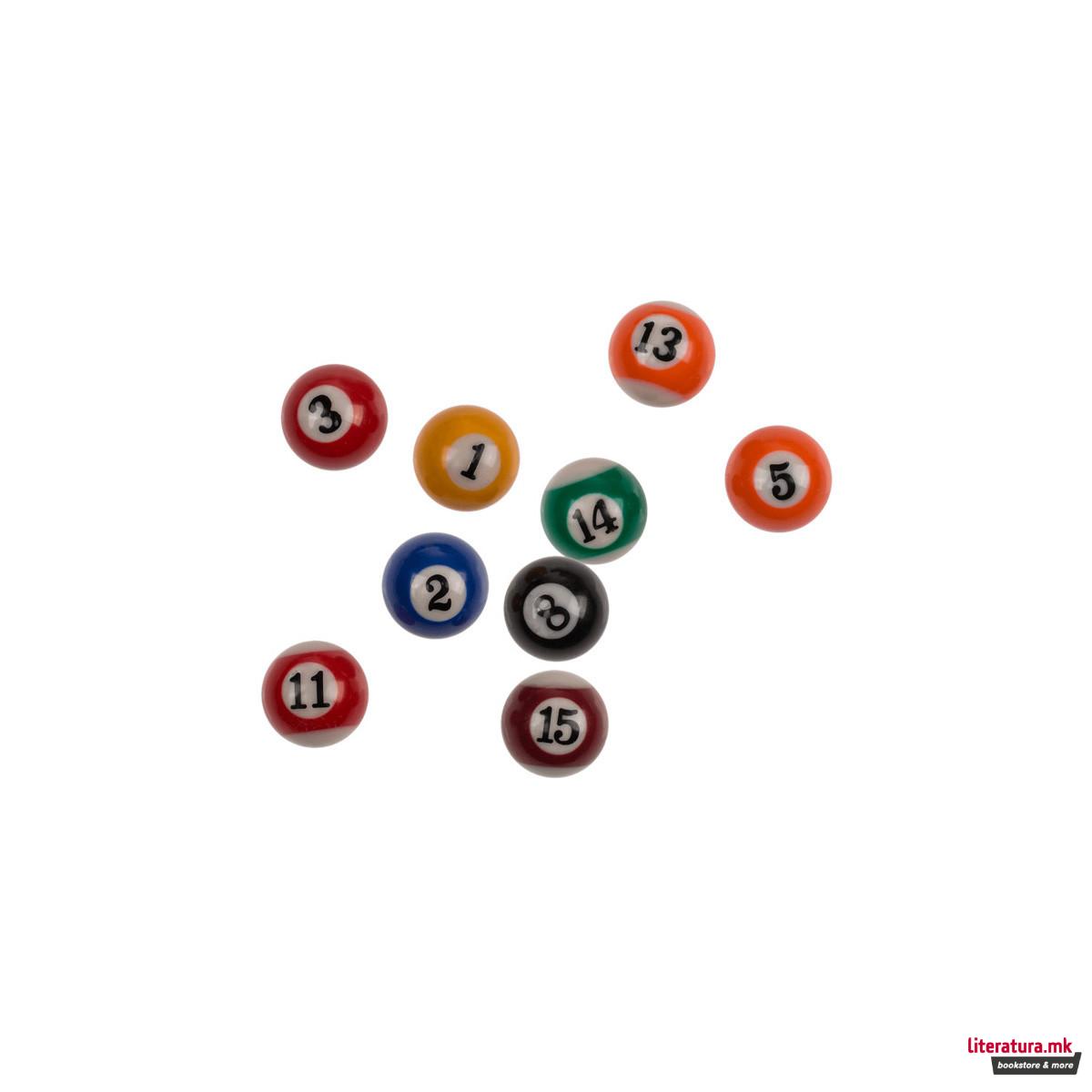 Дрвен сет за билјард за на маса 